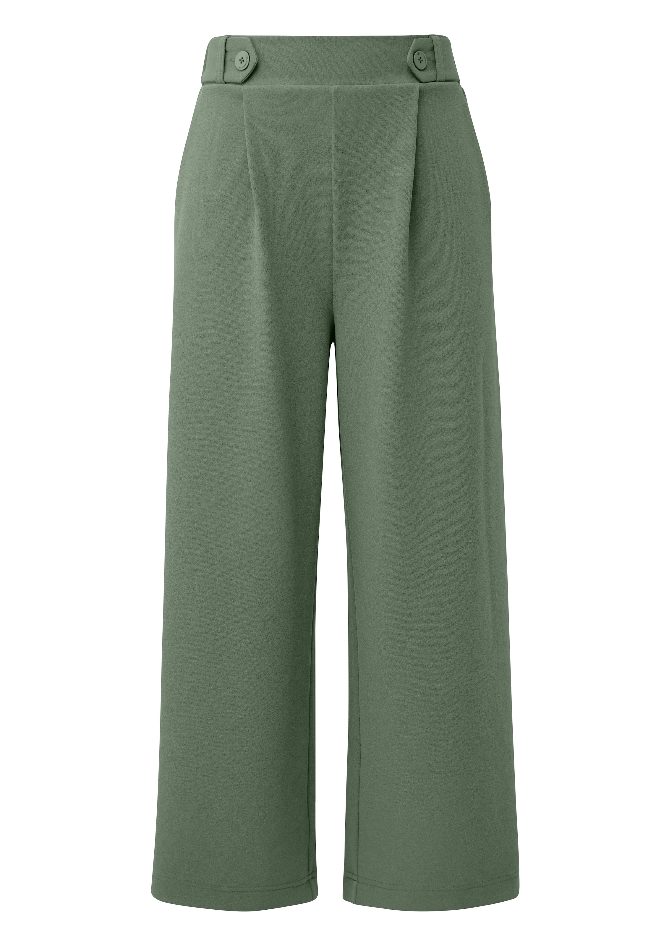 QS Culotte  Sommerhose mit Knopf-Design am Gummibund