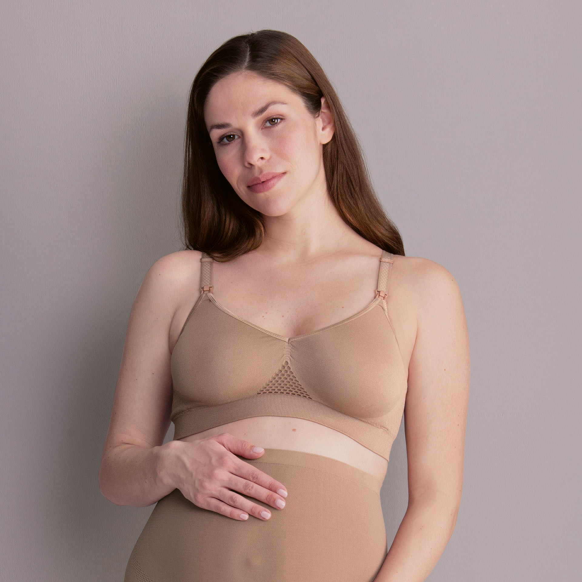 Image of Anita Maternity Still-BH "Seamless" herausnehmbare Cups, doppellagig, verstellbare Träger, schlicht