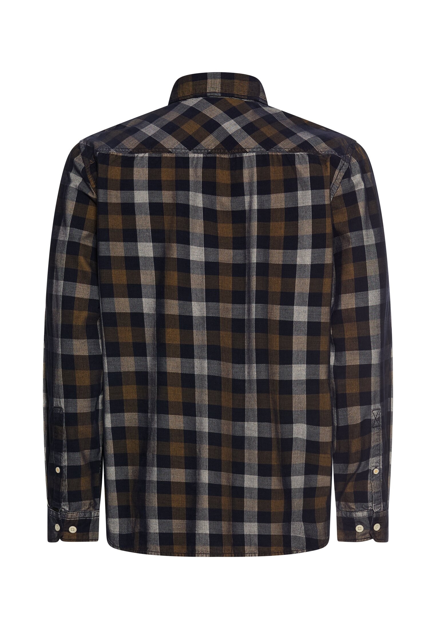 camel active Karohemd langarm, mit Button-Down-Kragen