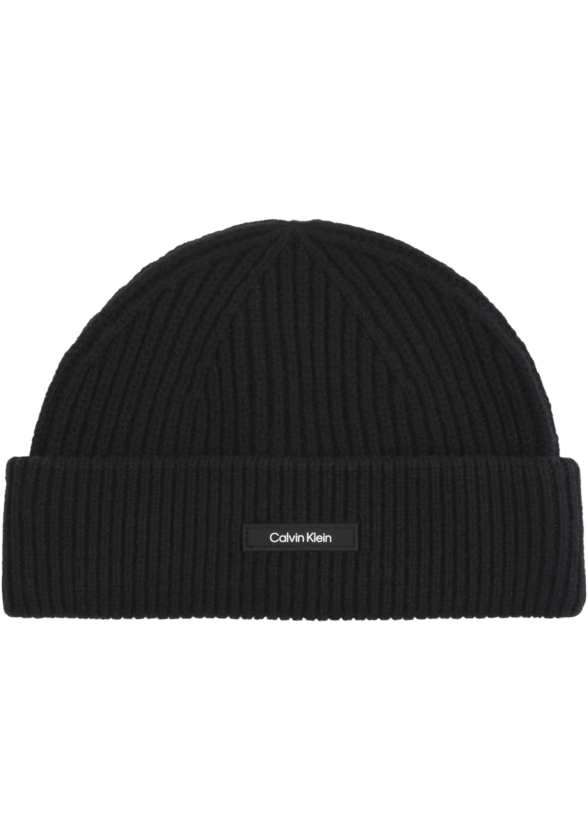 Beanie »WOOL DOCKER BEANIE«, mit Ledermarkenlabel