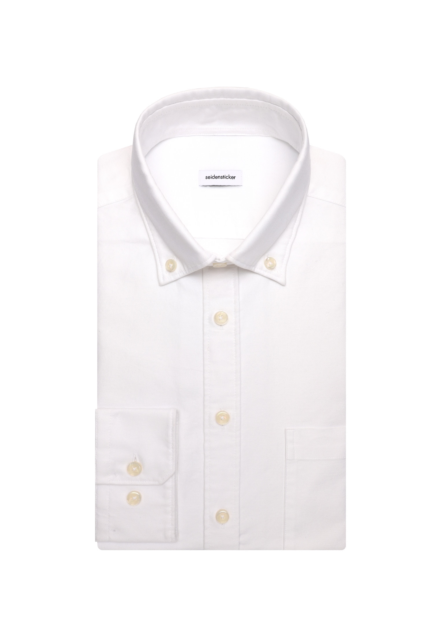 seidensticker Chemise d'affaires Regular 1/1 Button-Down-Kragen Uni