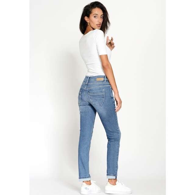 ♕ GANG Skinny-fit-Jeans »94MORA«, mit 3-Knopf-Verschluss und Passe vorne  versandkostenfrei kaufen
