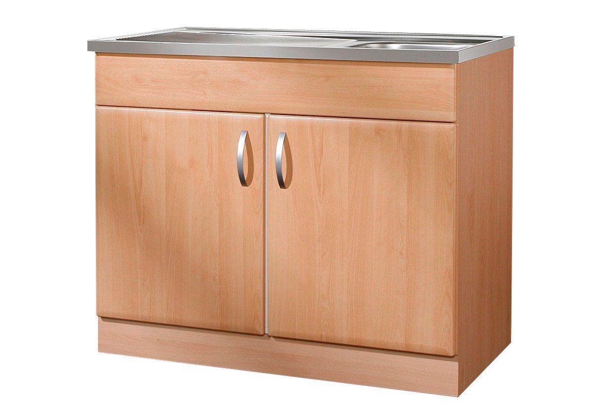 wiho Küchen Spülenschrank »Prag«, B/T/H: 100/50/85 cm