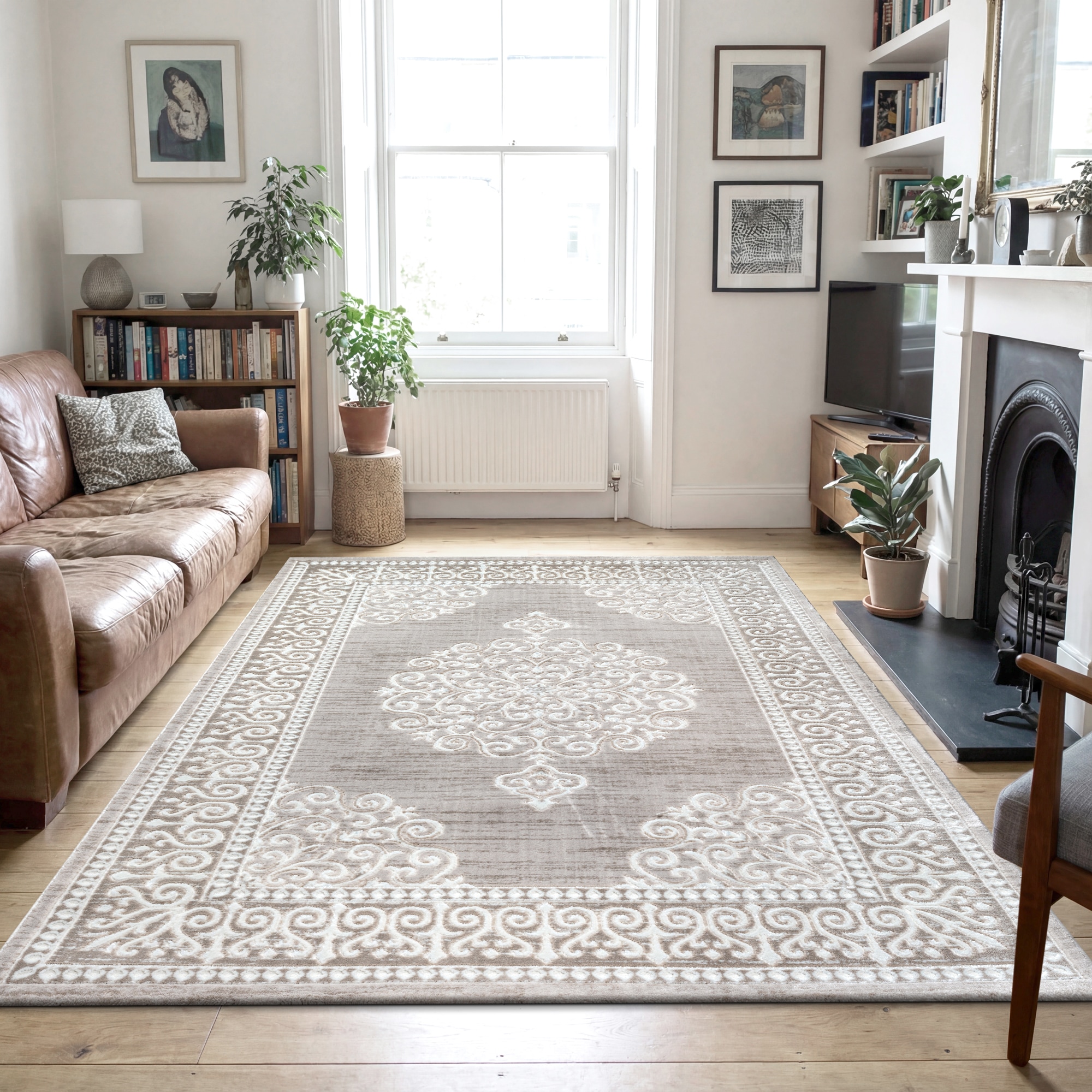 Sanat Tapis »Harmony 3204 , auch als Läufer und rund« Rectangulaire 12 mm Höhe Wohnzimmer, Kurzflor, modern,  Orient Optik, Schlafzimmer