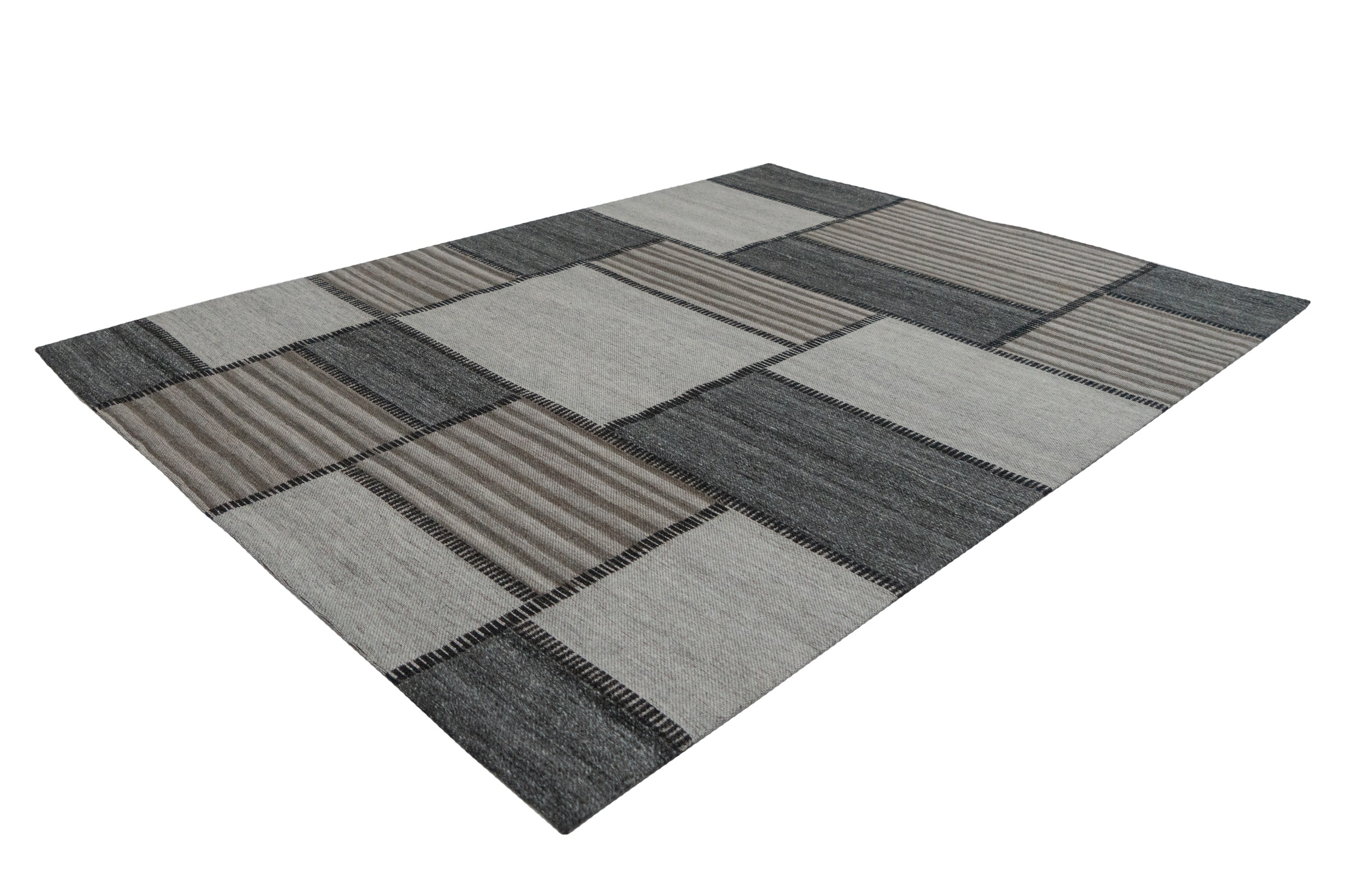 Kayoom Teppich »Phoenix 112«, rechteckig, 6 mm Höhe, Dezenter Jacquard-Teppich, Flachflor, Aus pflegeleichten Materialien