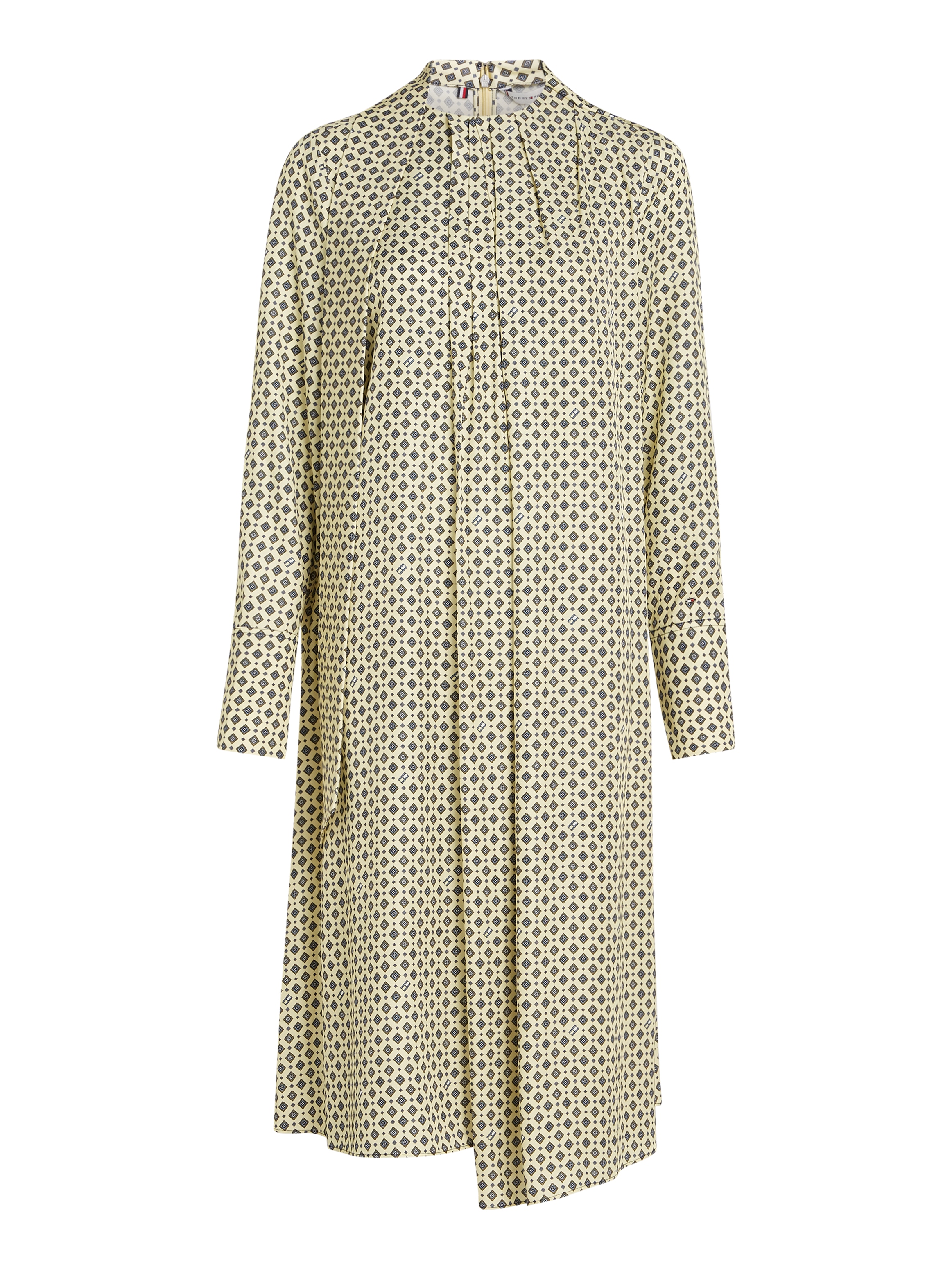 Tommy Hilfiger Blusenkleid »FOULARD DRAPED MIDI DRESS«, mit Tommy Hilfiger Markenlabel