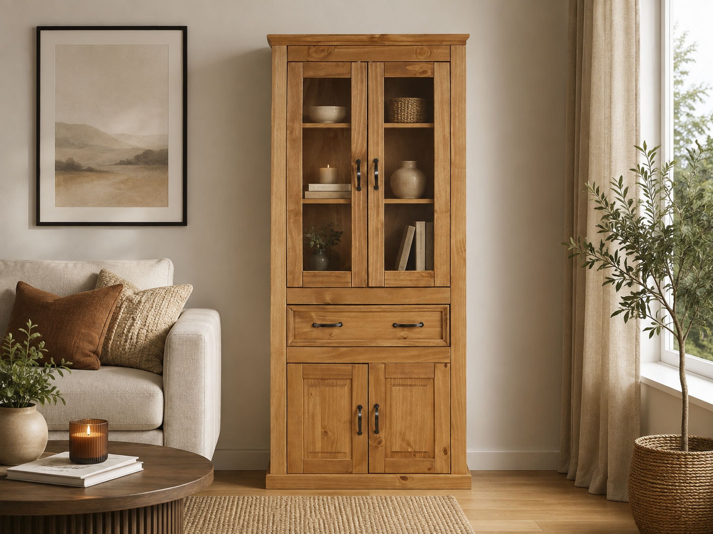 GOODproduct Vitrine »Selma« Höhe 180 cm (2-trg.)