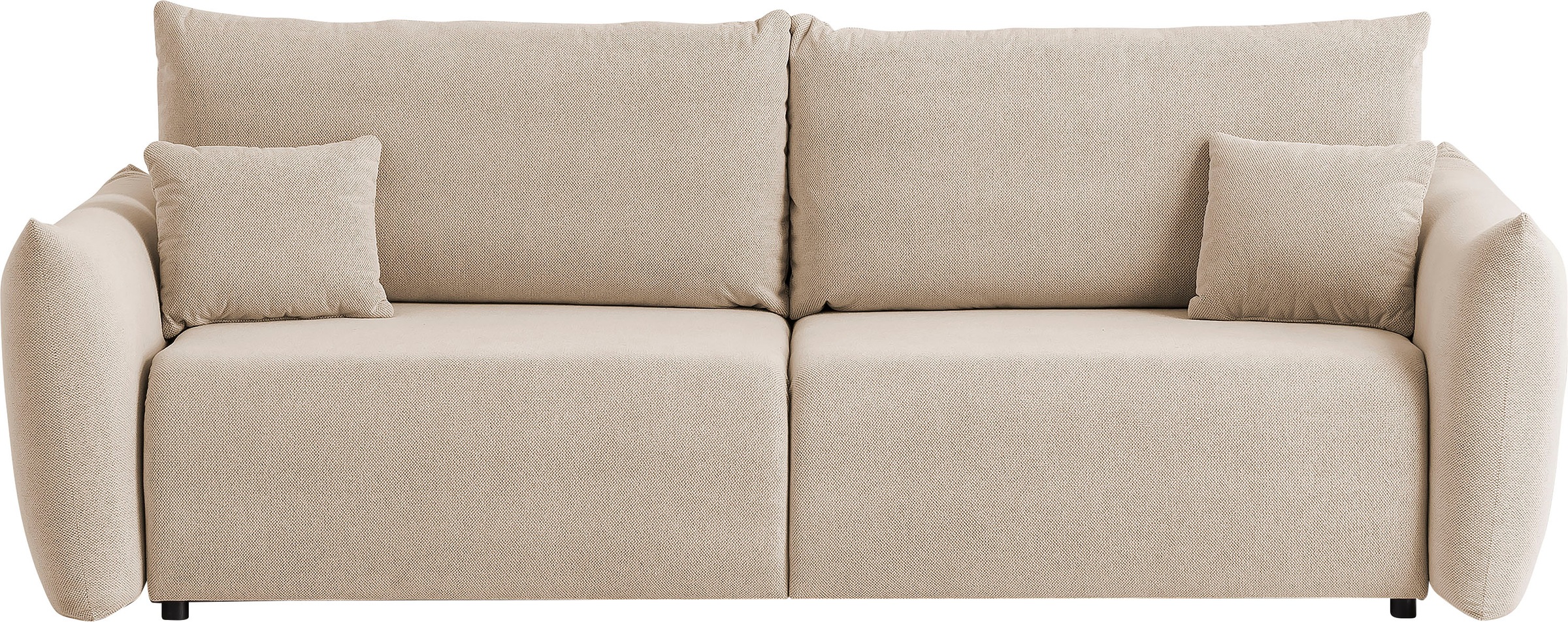 Home affaire 3-Sitzer »MAVAS Schlafsofa mit Bettkasten« ca.240/108cm (Liegefläche 212/145 cm), Cord, Chenille, Struktur