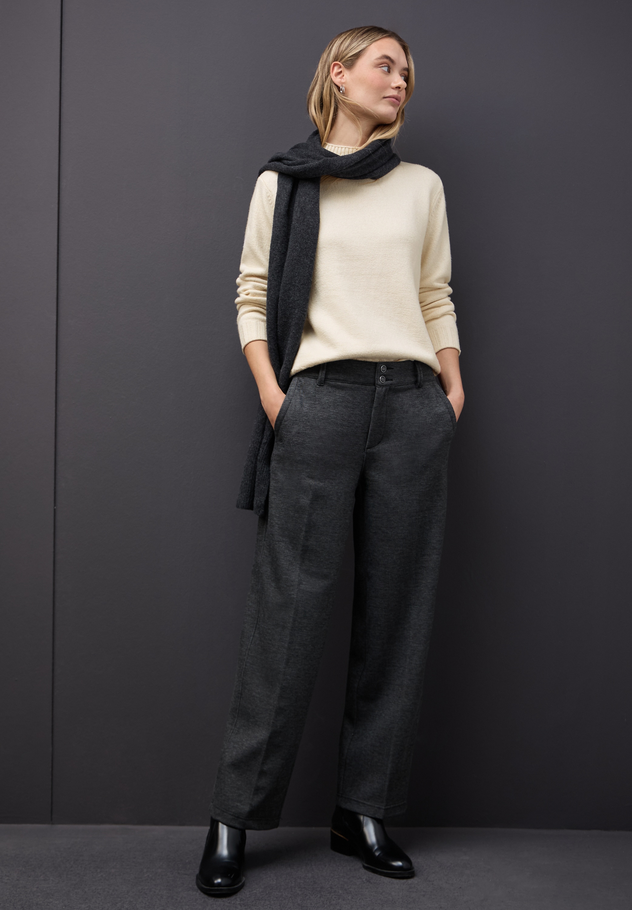 STREET ONE Stehkragenpullover