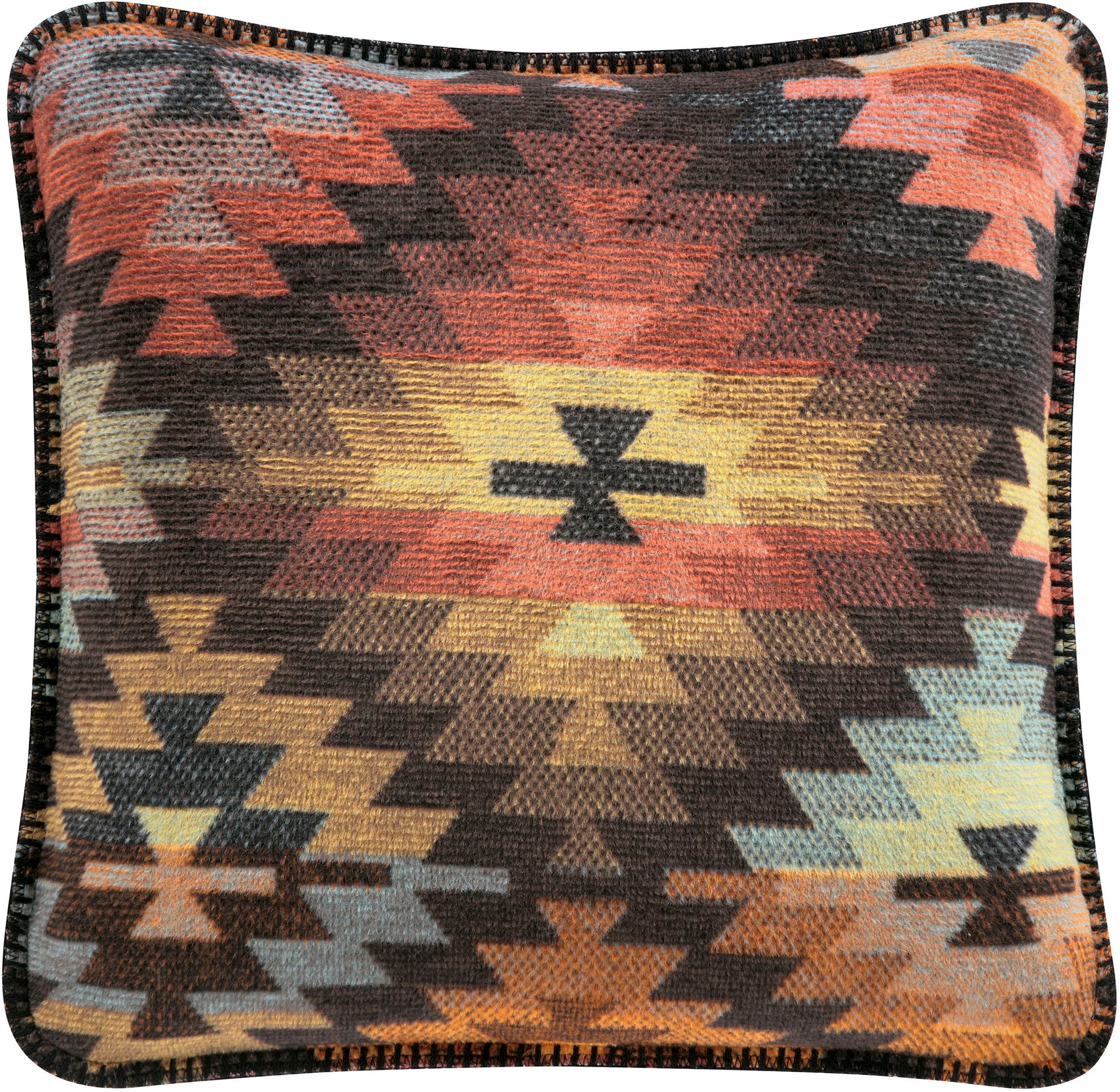 Image of Biederlack Dekokissen "Nomad" markantes Ikat-Dessin