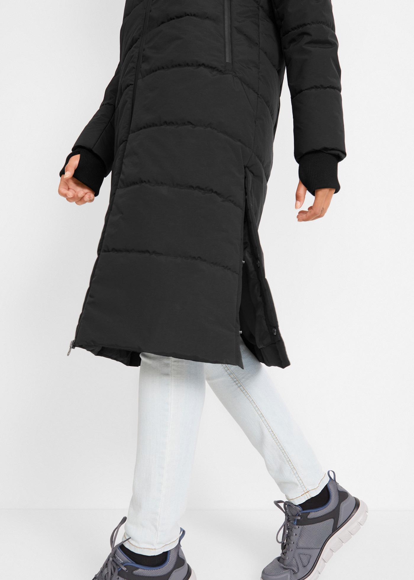 bonprix Manteau matelassé Steppmantel mit Kapuze