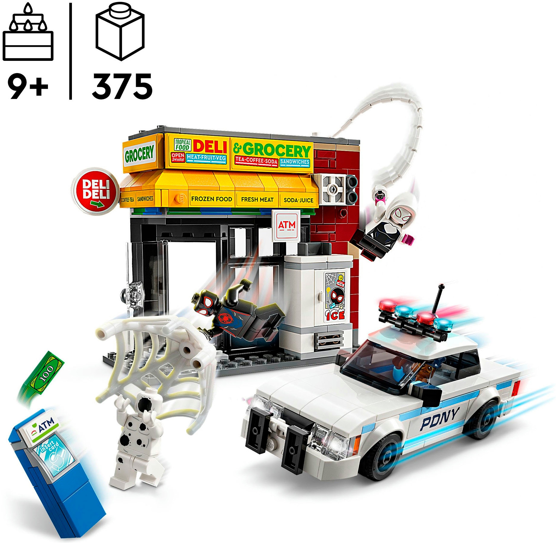 LEGO® Konstruktionsspielsteine »Spider-Verse: Miles Morales vs. Spot (76311), LEGO Super Heroes« Made in Europe