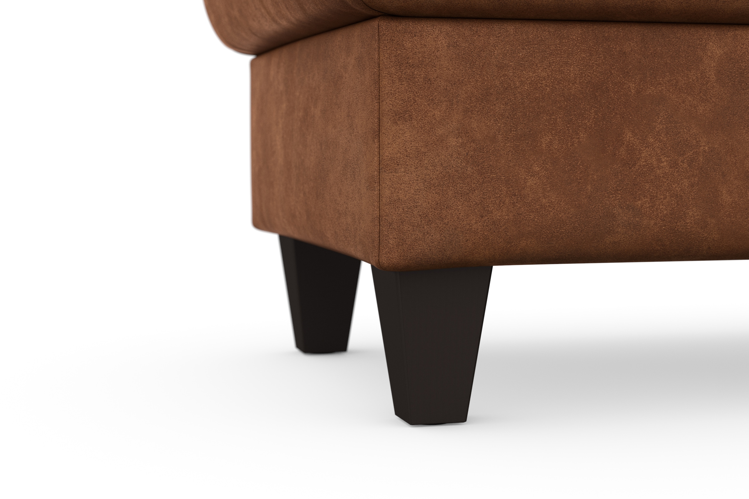 sit&more Stauraumhocker »Farö«, mit Stauraum und Federkern und wengefarbenen Füssen