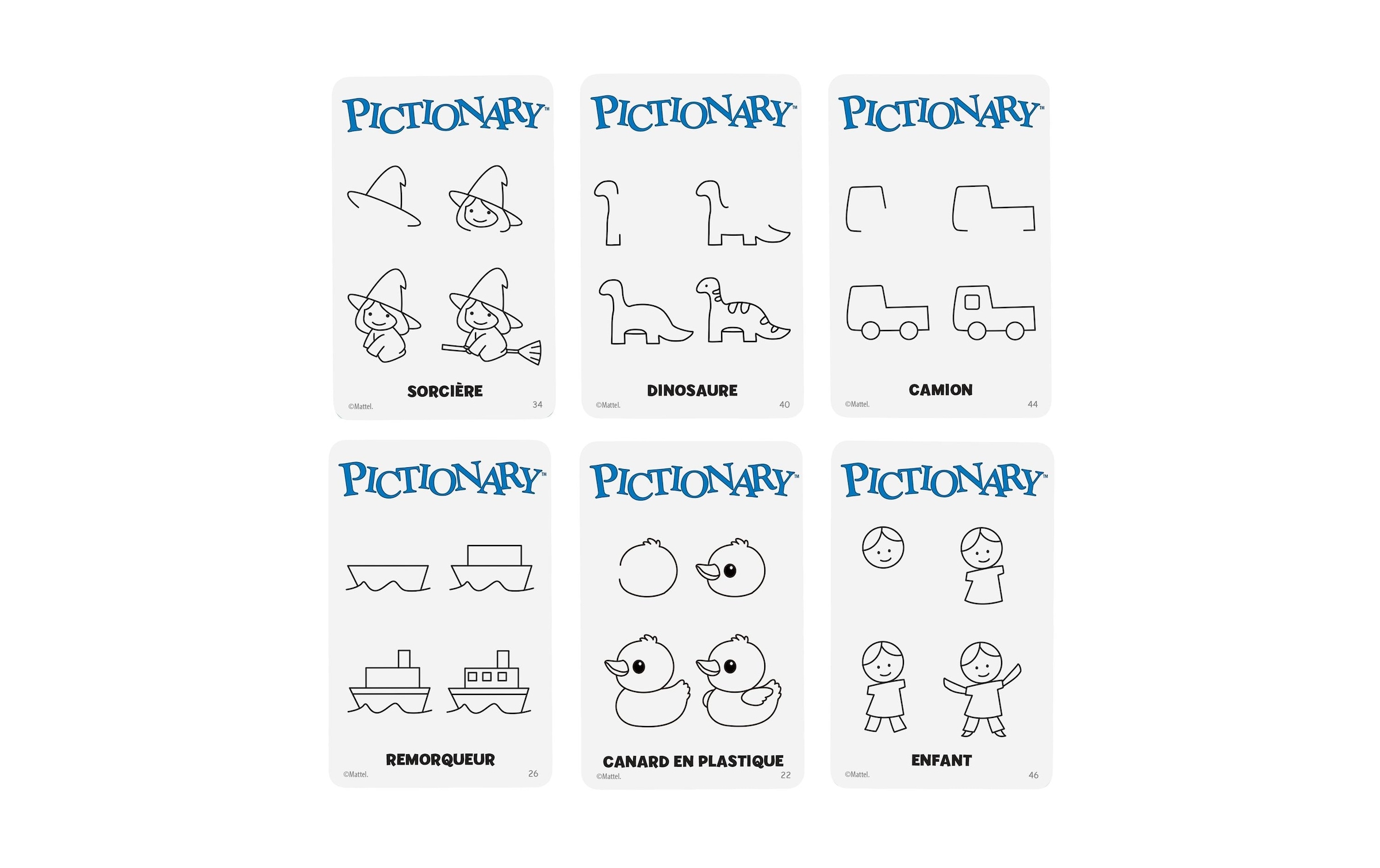 Mattel games Spiel »Familienspiel Pictionary Core, FR«