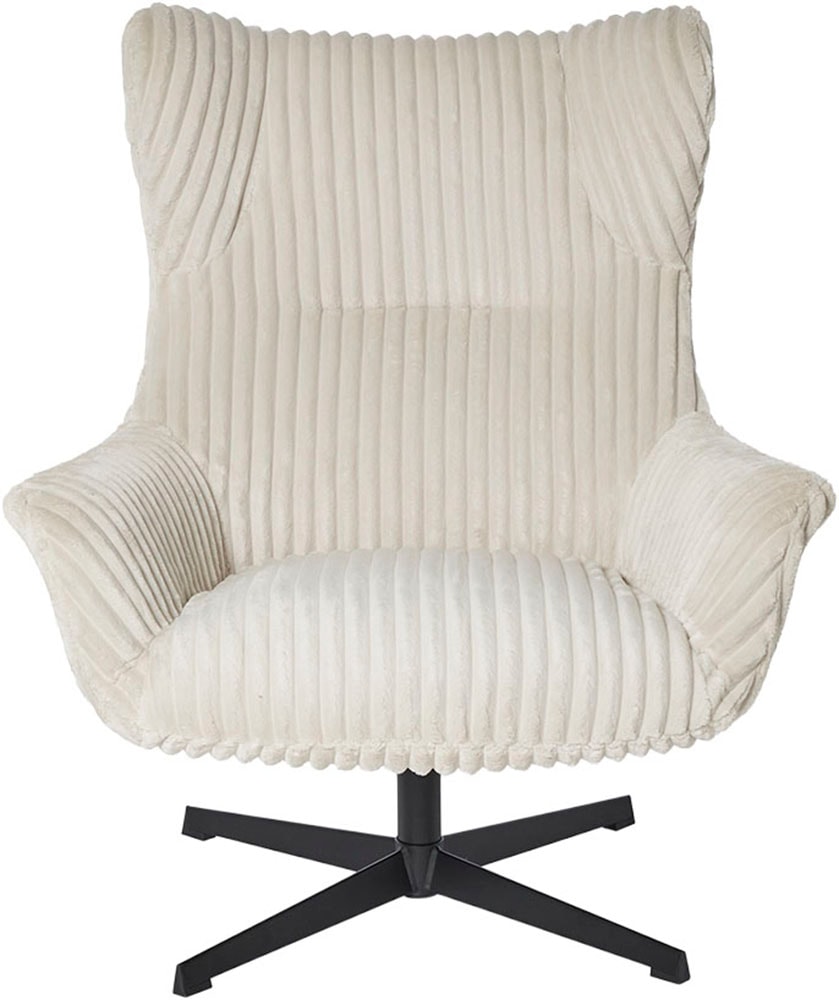 Image of Jahnke Sessel "LOUNGE SNOOZE" Loungesessel, drehbar, dick gepolstert, Armlehnen, weicher Cordbezug