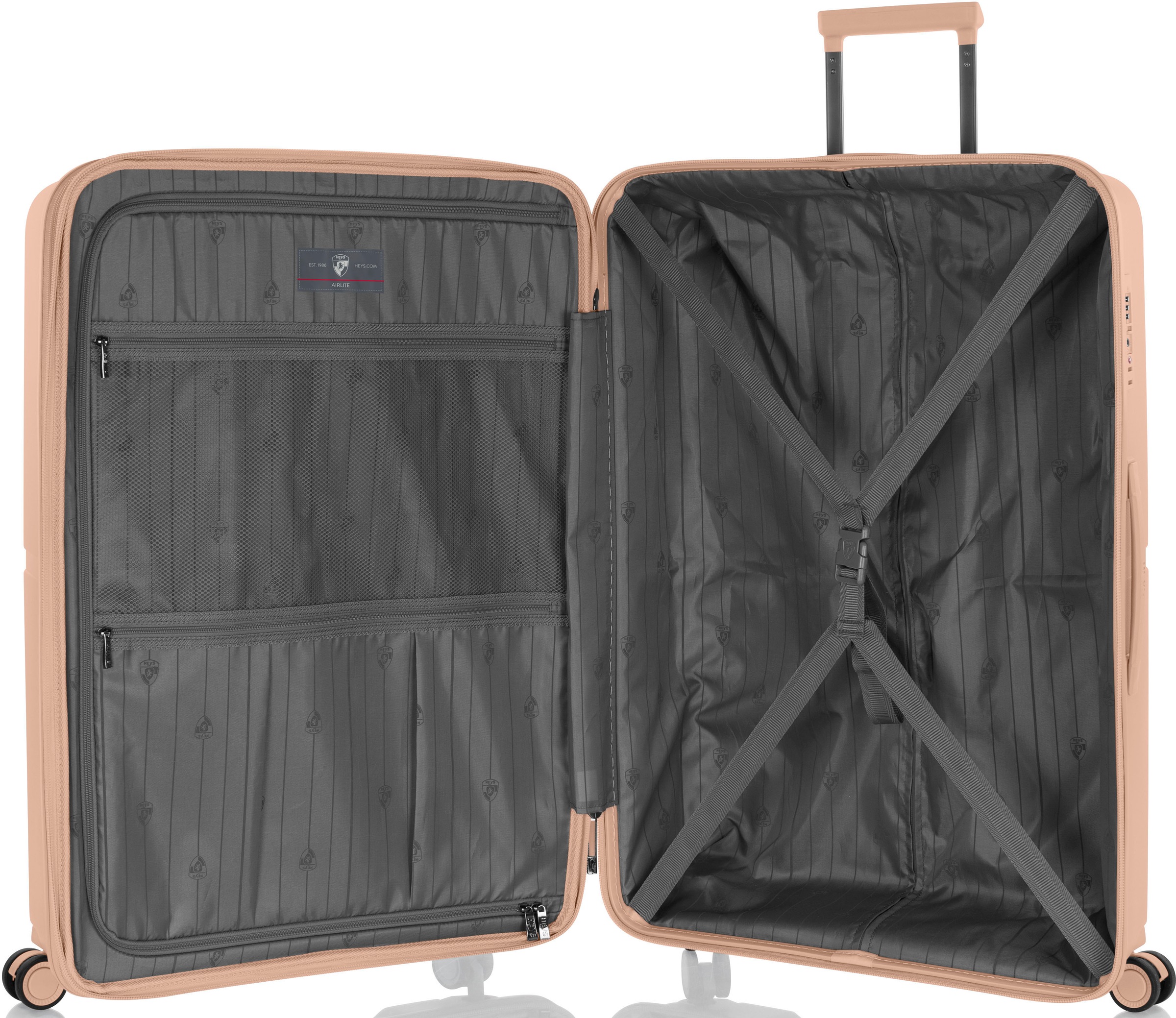 Heys Hartschalen-Trolley »AirLite, verschiedene Grössen und Farben«, 4 Rollen, Heys x Joachim Llambi Hartschalen-Koffer TSA Schloss