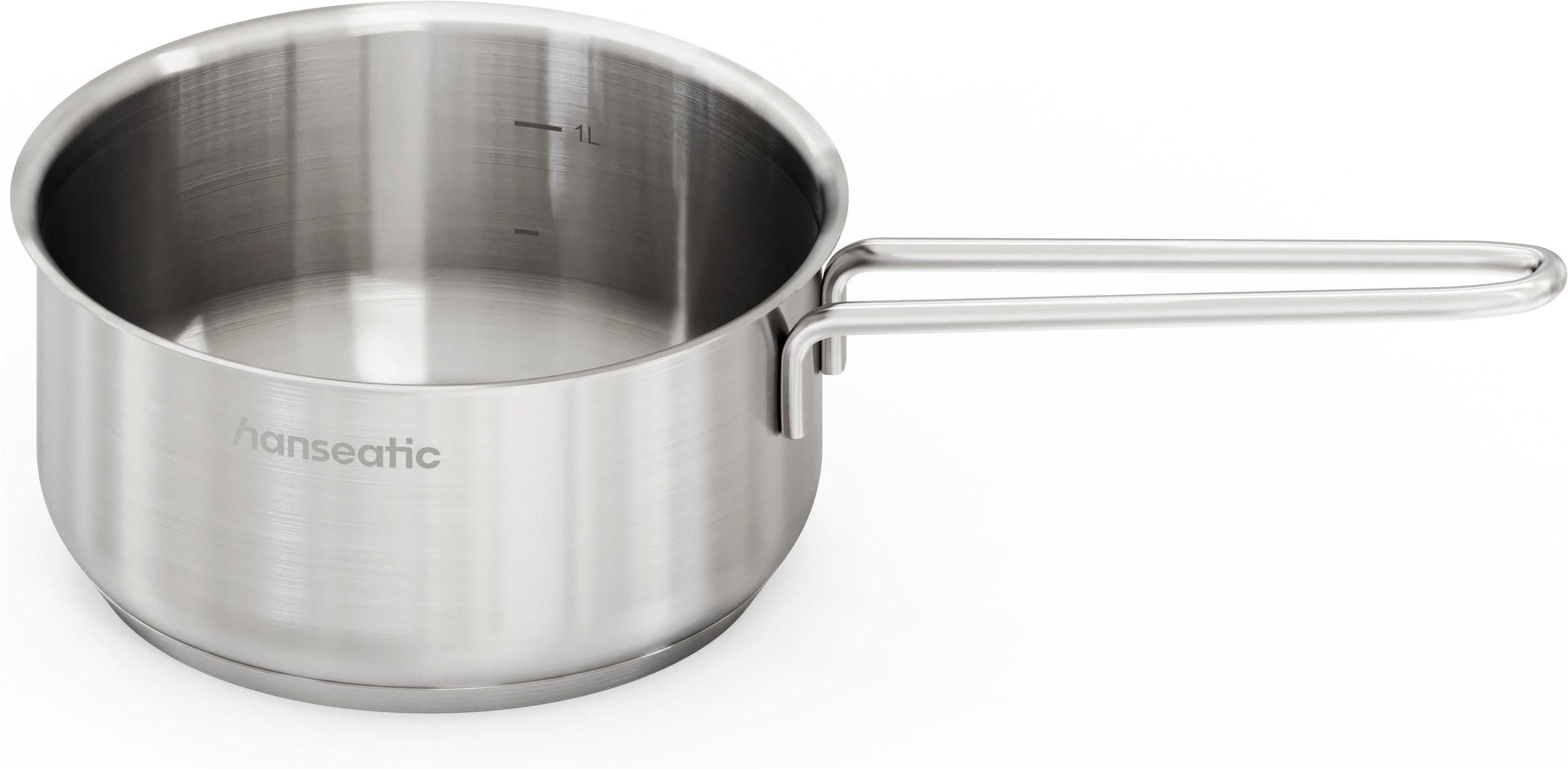 Hanseatic Topf-Set »BASIC« Set, Stielkasserolle 16 cm, Kochtopf 2x16/2x20/1x24 cm, 11 tlg. Edelstahl 18/10
