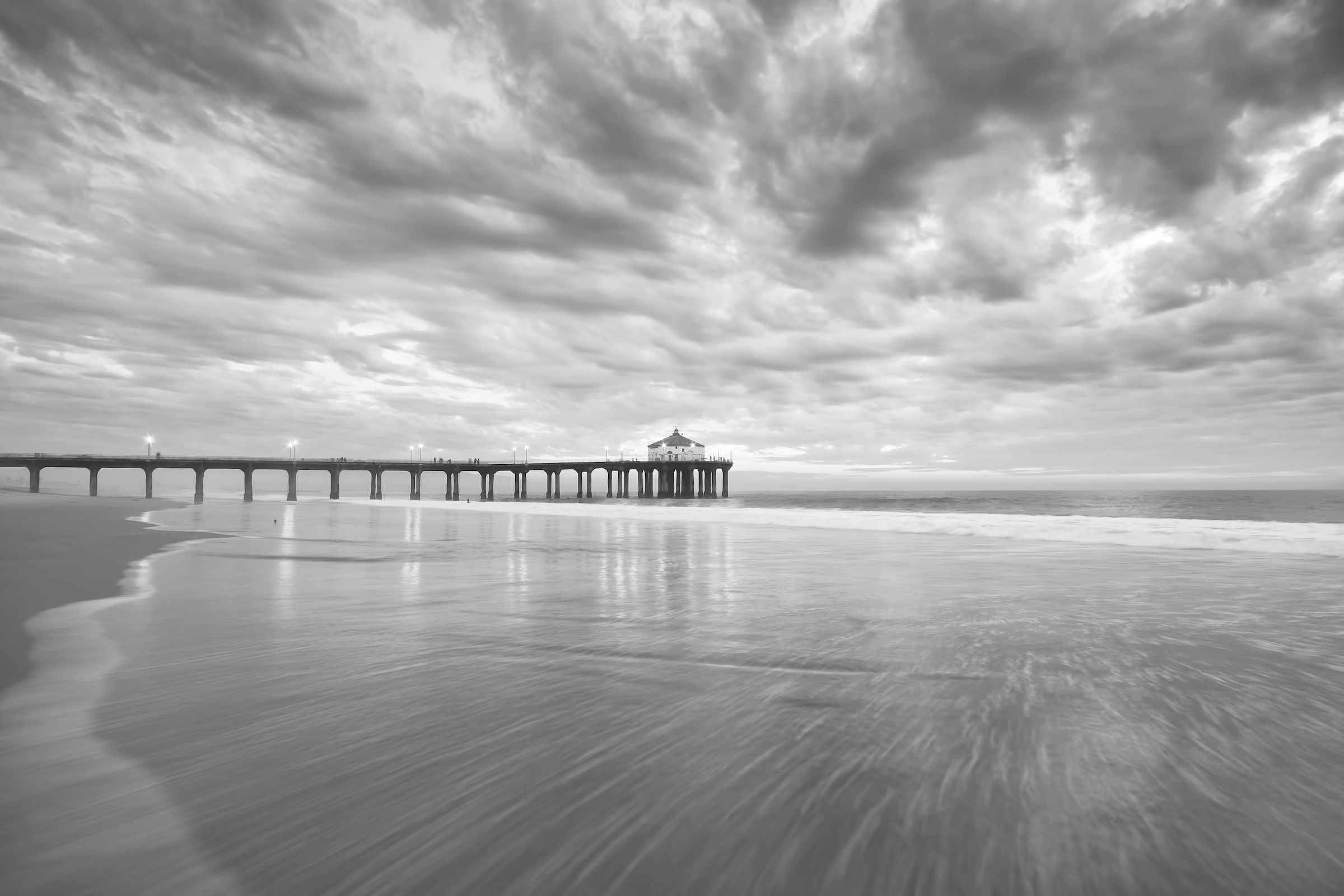 Image of Papermoon Fototapete "Manhattan Beach Pier" glatt