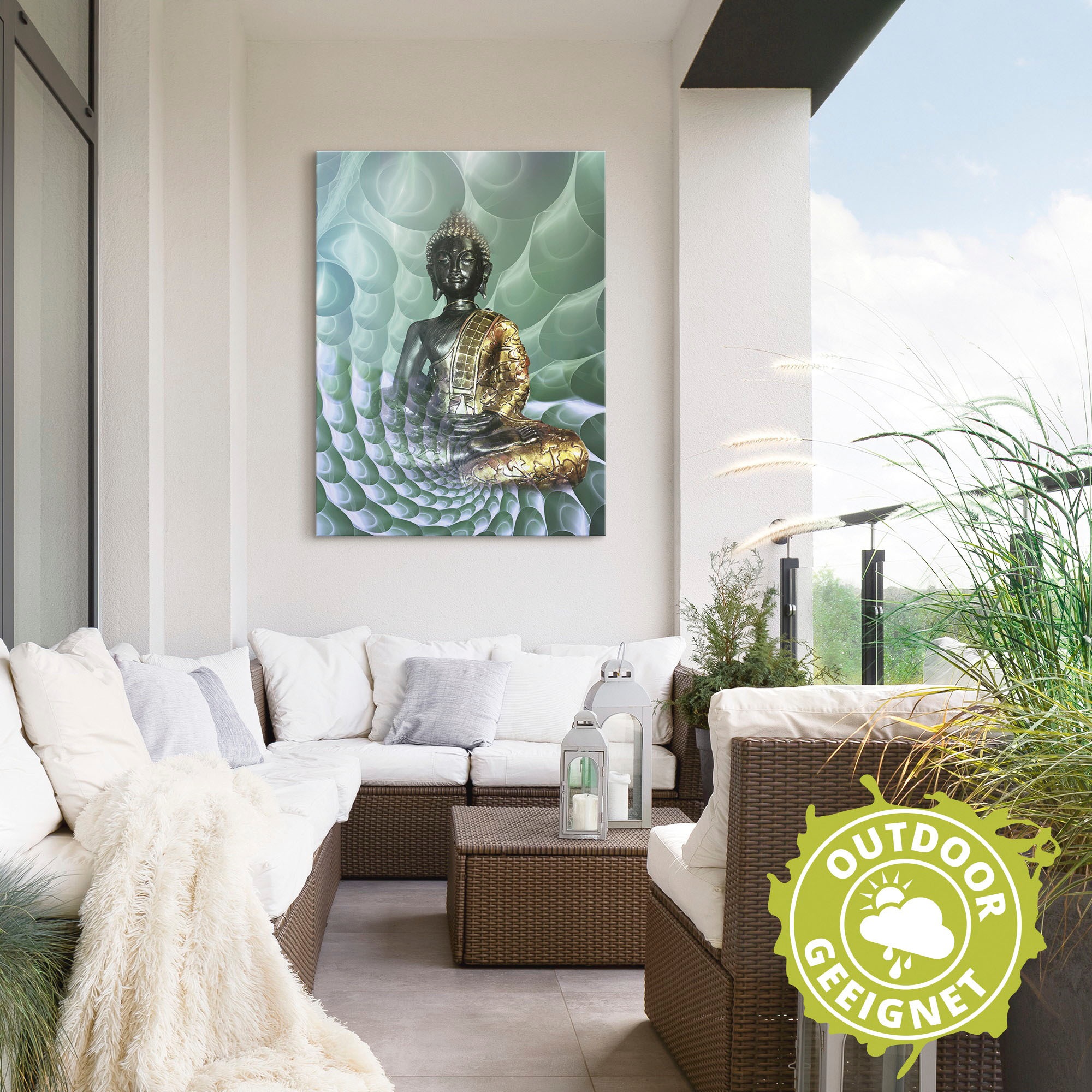 Artland Wandbild »Buddhas Traumwelt CB«, Religion, (1 St.), als Alubild, Outdoorbild, Leinwandbild, Poster, Wandaufkleber