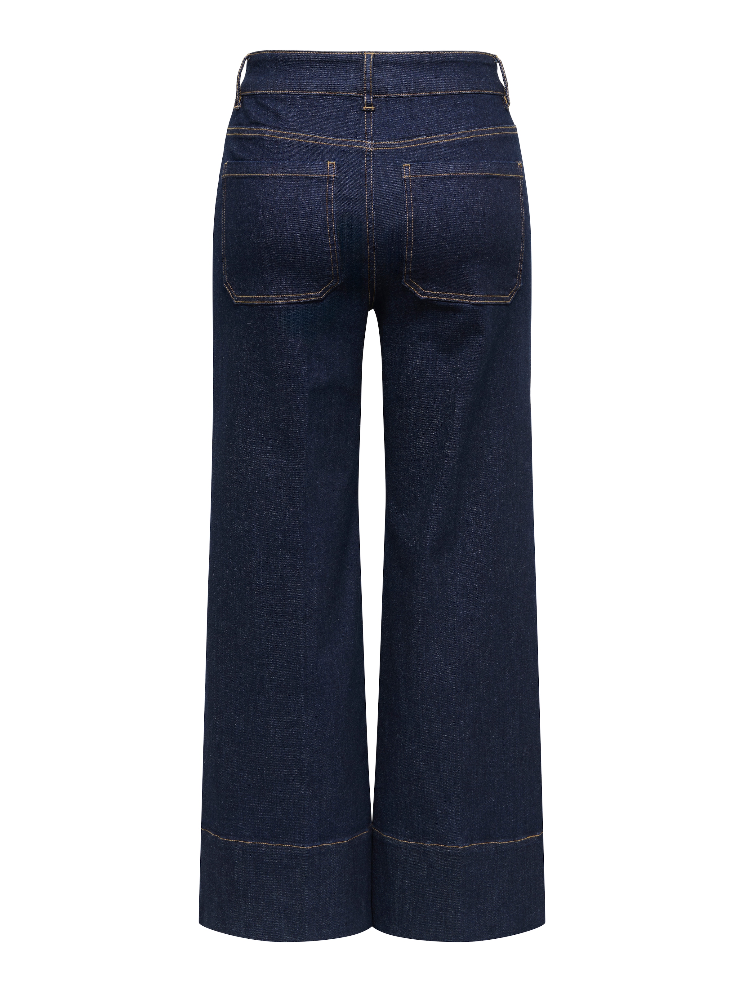 ONLY Jeans taille haute »ONLMADISON HW DO BT CRP WD DNM GUA85NOOS« mélange de matériaux, taille haute