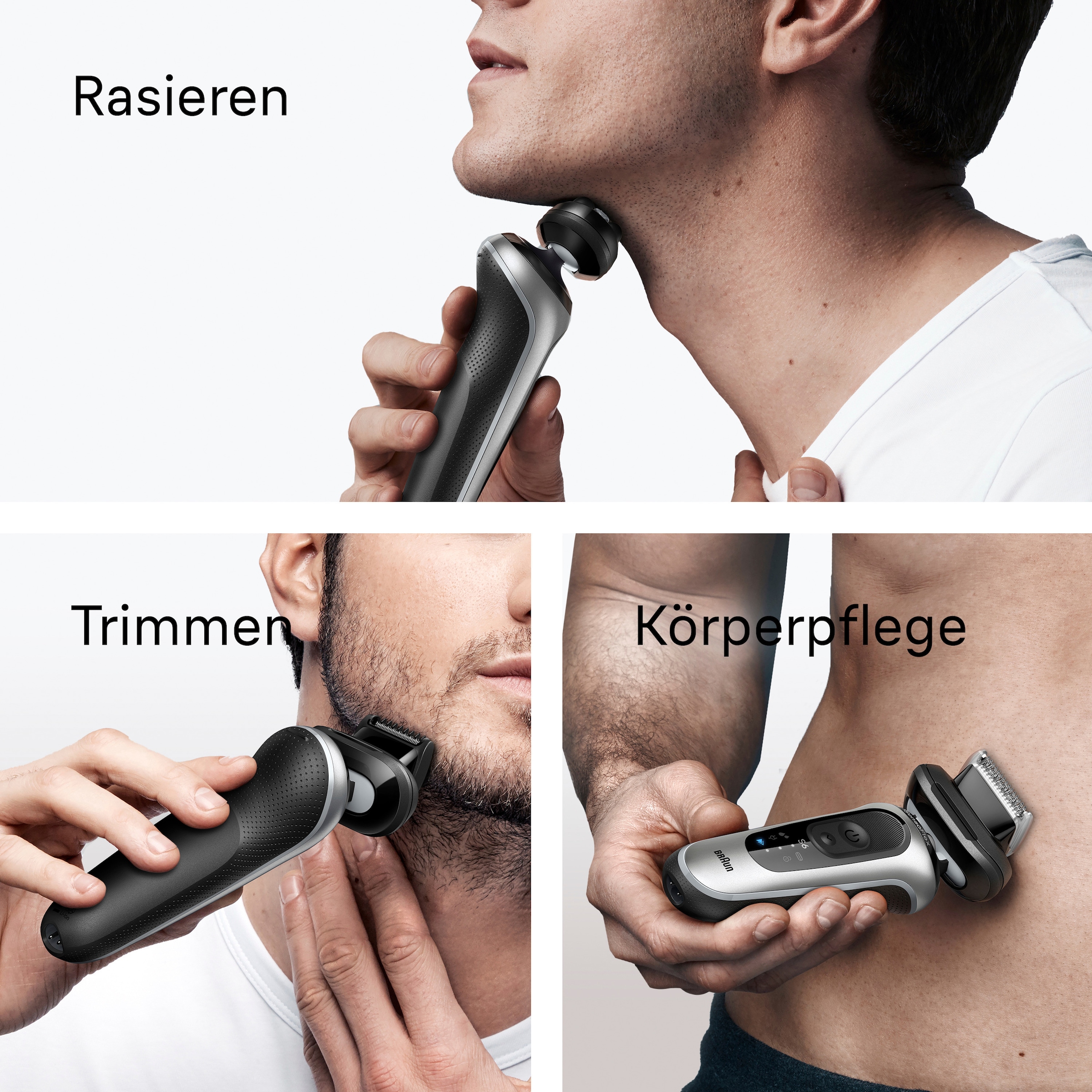 Braun Rasoirs électriques »Series 6 62-S7650CC« centre Smart Care 2 cuis Aufsätze 100% wasserdicht, mit 4in1 SmartCare Center, +2 Aufsätze