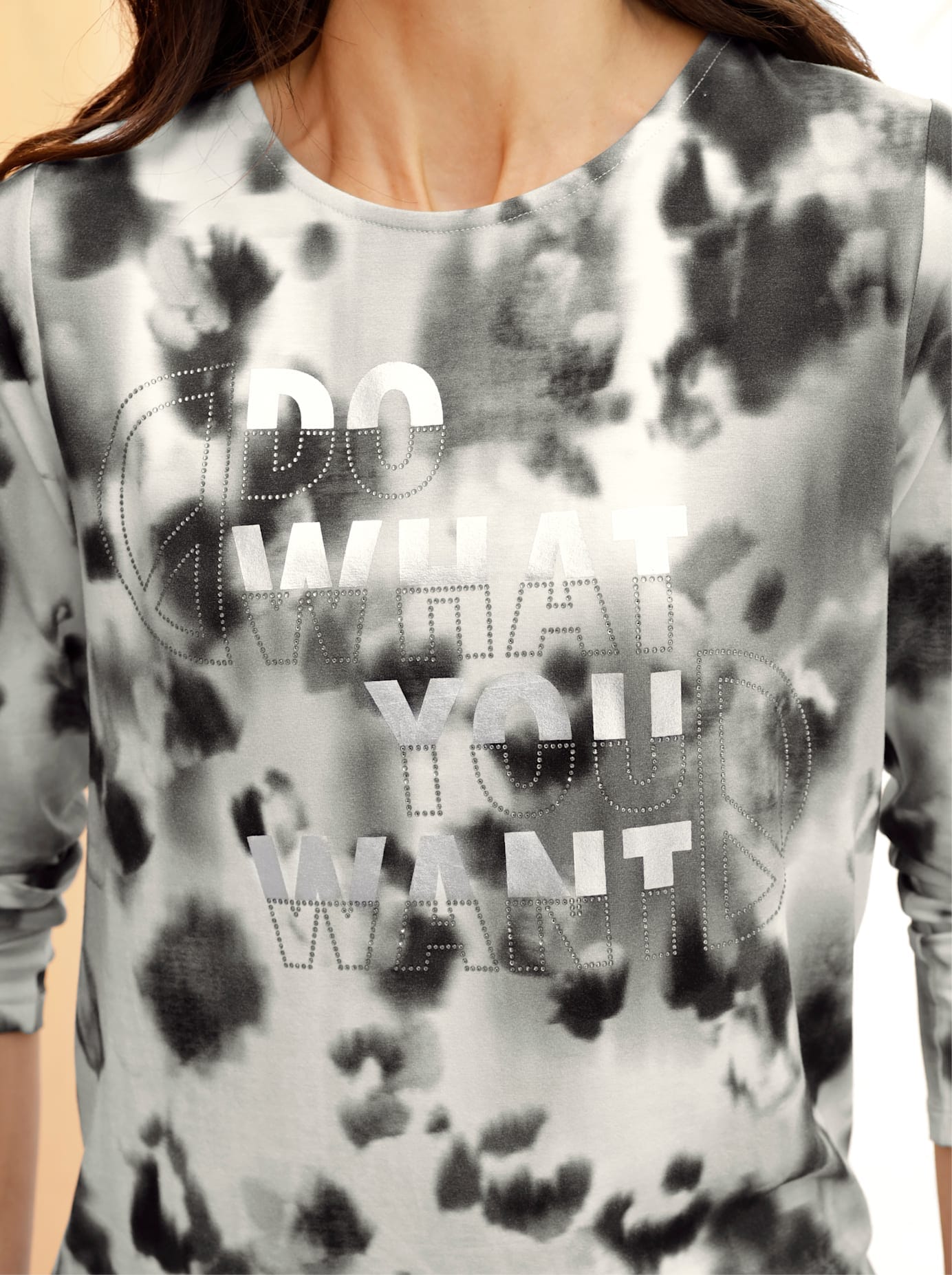 heine Langarmshirt »Druck-Shirt«, (1 tlg.)