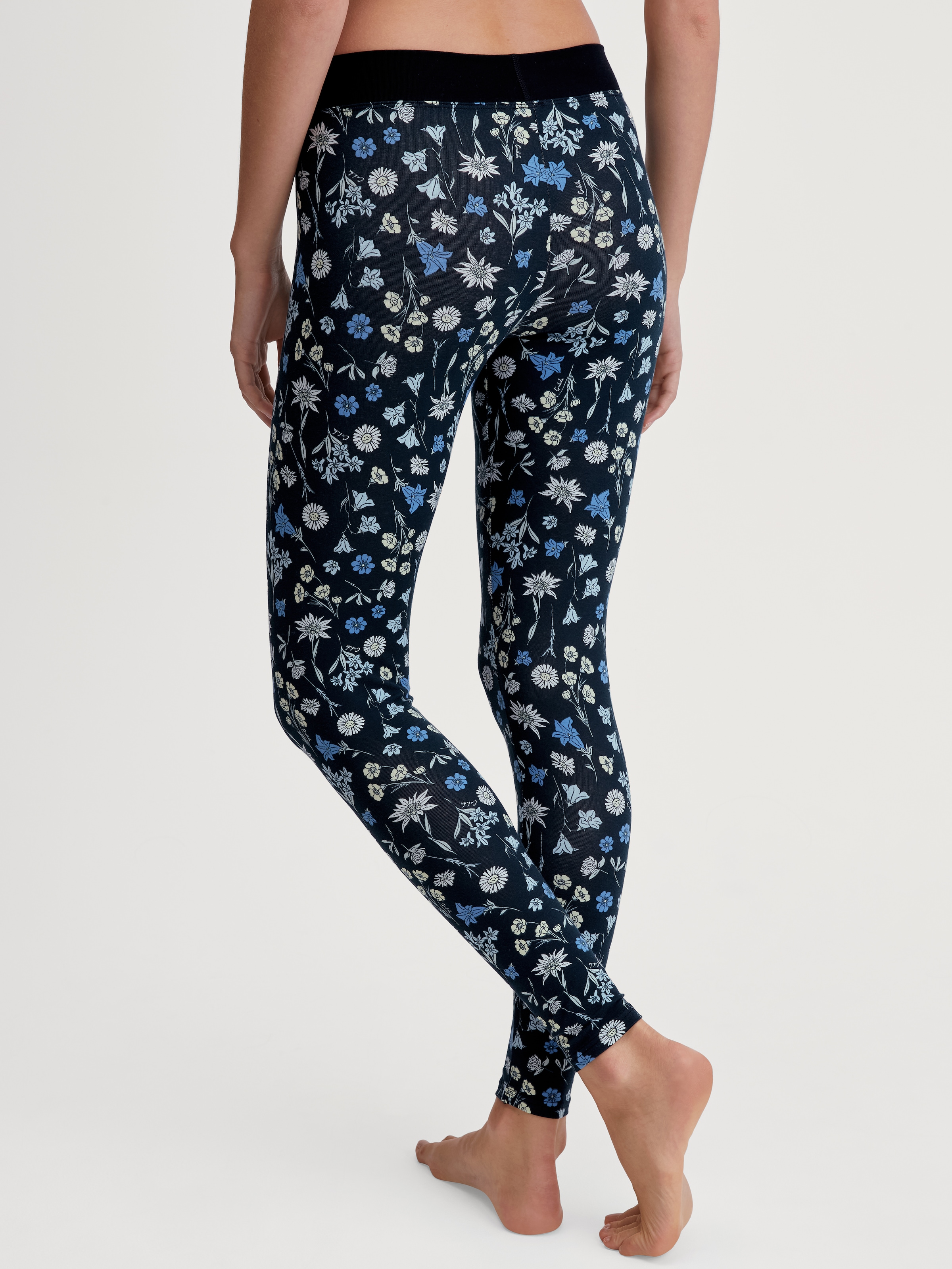 CALIDA Leggings »Elastic Trend«, floraler Print, Baumwollmix, weicher elastischer Bund, bequem