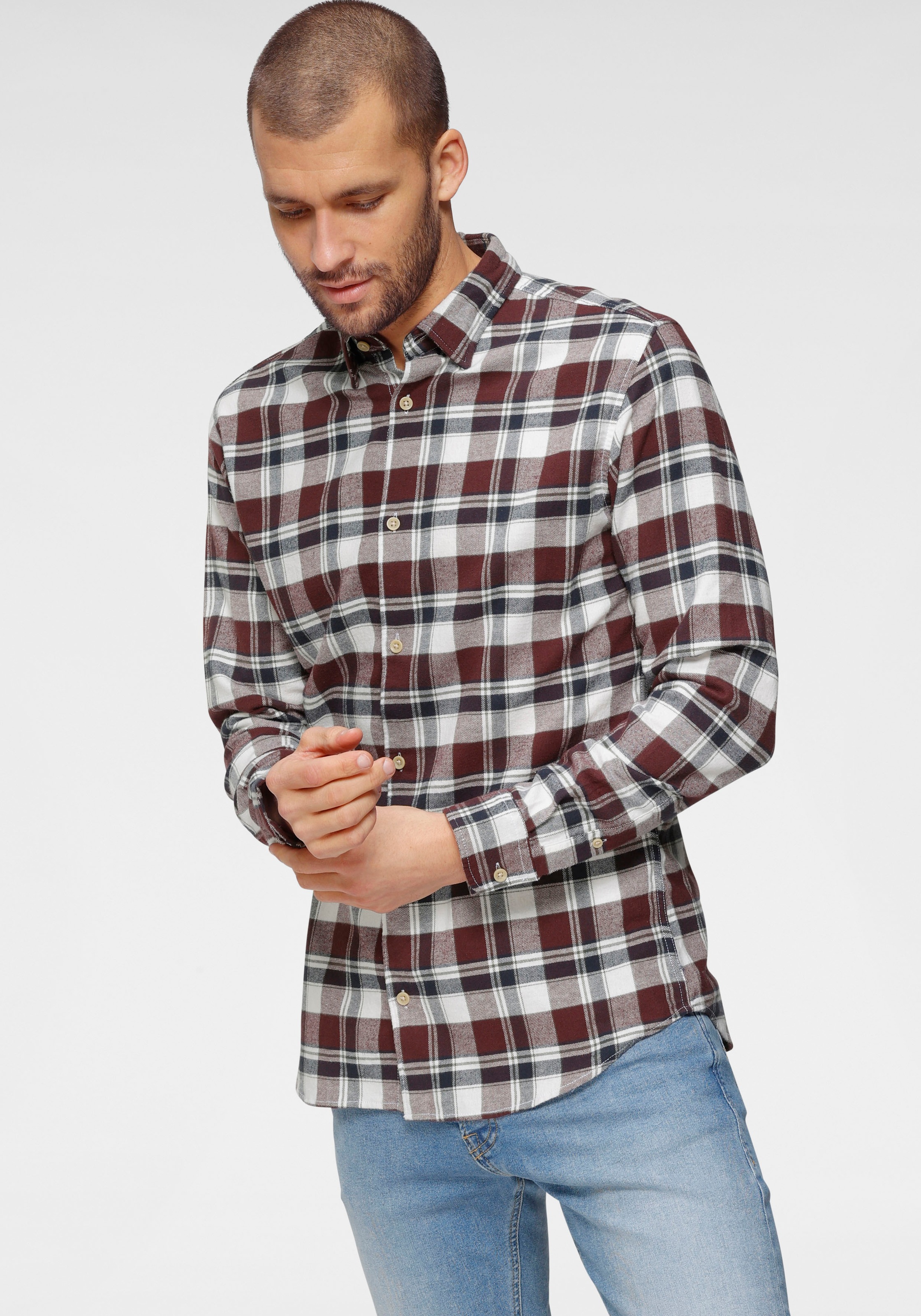 Image of Jack & Jones Karohemd »PLAIN JAN SHIRT« bei Ackermann Versand Schweiz