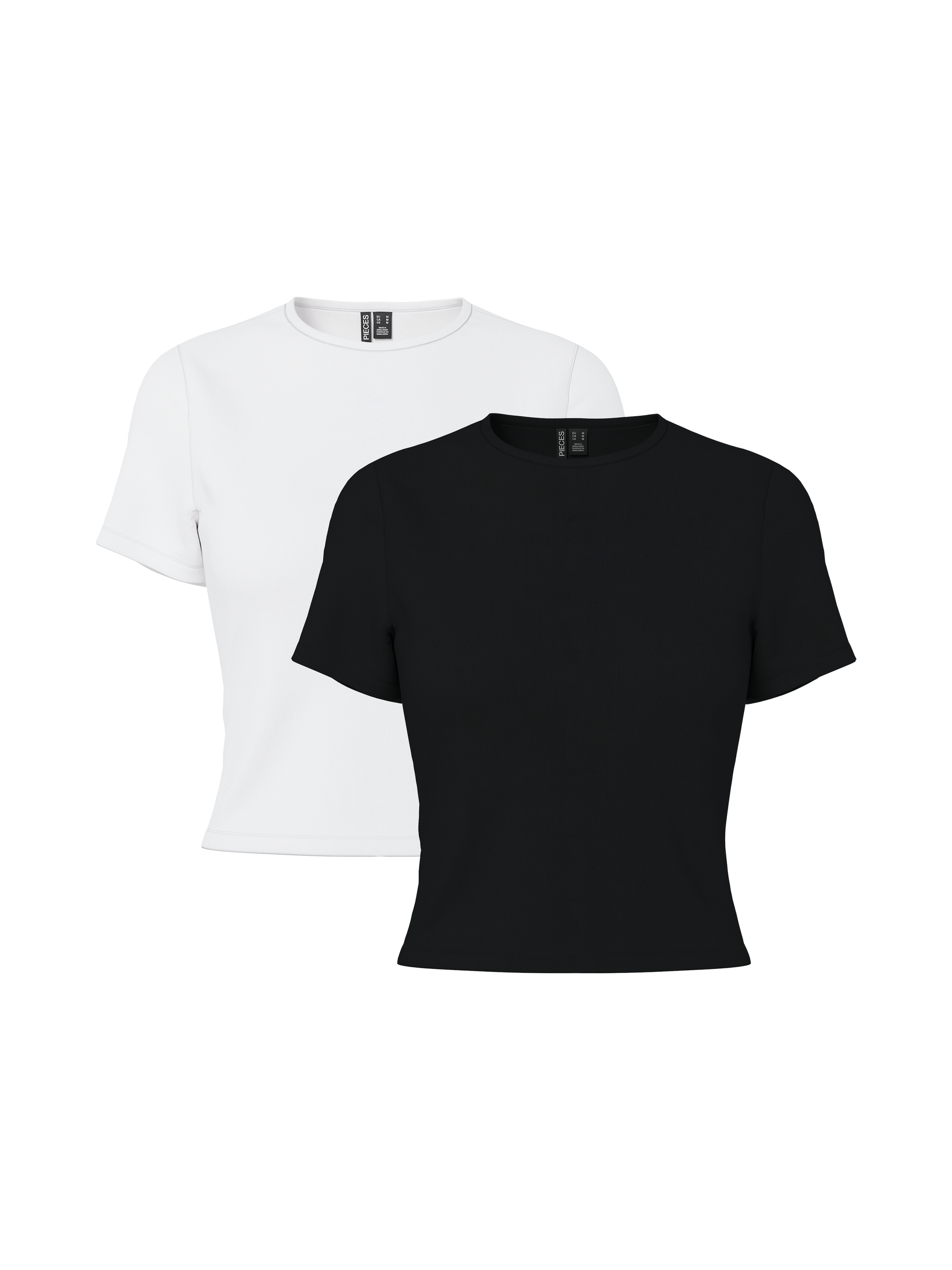 Image of pieces Kurzarmshirt "PCAMELIA BABY TEE 2-PACK JRS NOOS BC" 2er-Pack, mit klassischen Farben