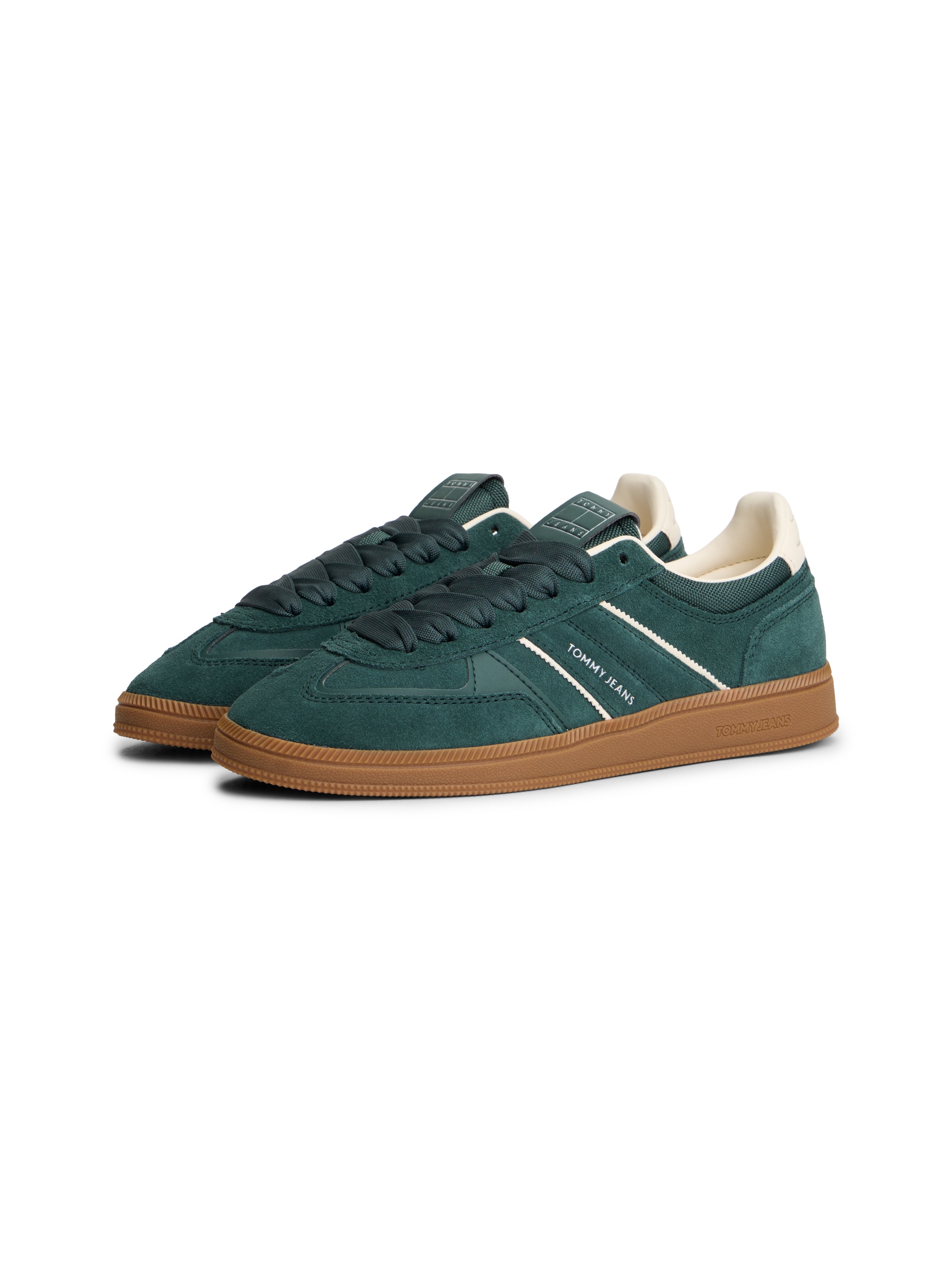 Image of Tommy Jeans Plateausneaker "THE GREENWICH EDGE SUEDE" Freizeitschuh, Halbschuh, Schnürschuh mit gepolstertem Schaftrand