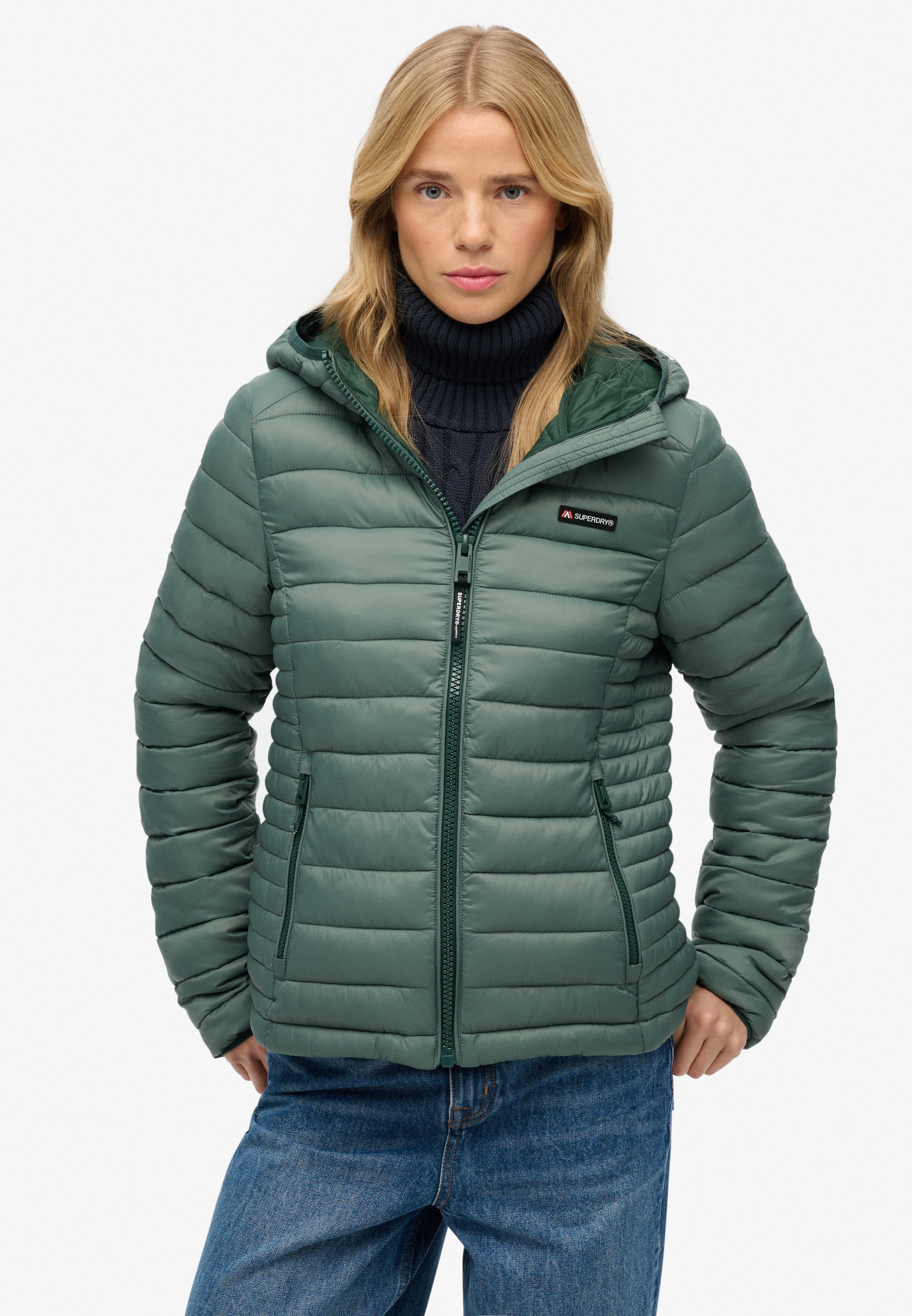 Image of Superdry Steppjacke "HOODED FUJI LITE PADDED JACKET" mit Kapuze
