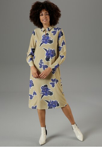 Aniston CASUAL Blusenkleid, mit grossflächigem Blumendruck kaufen