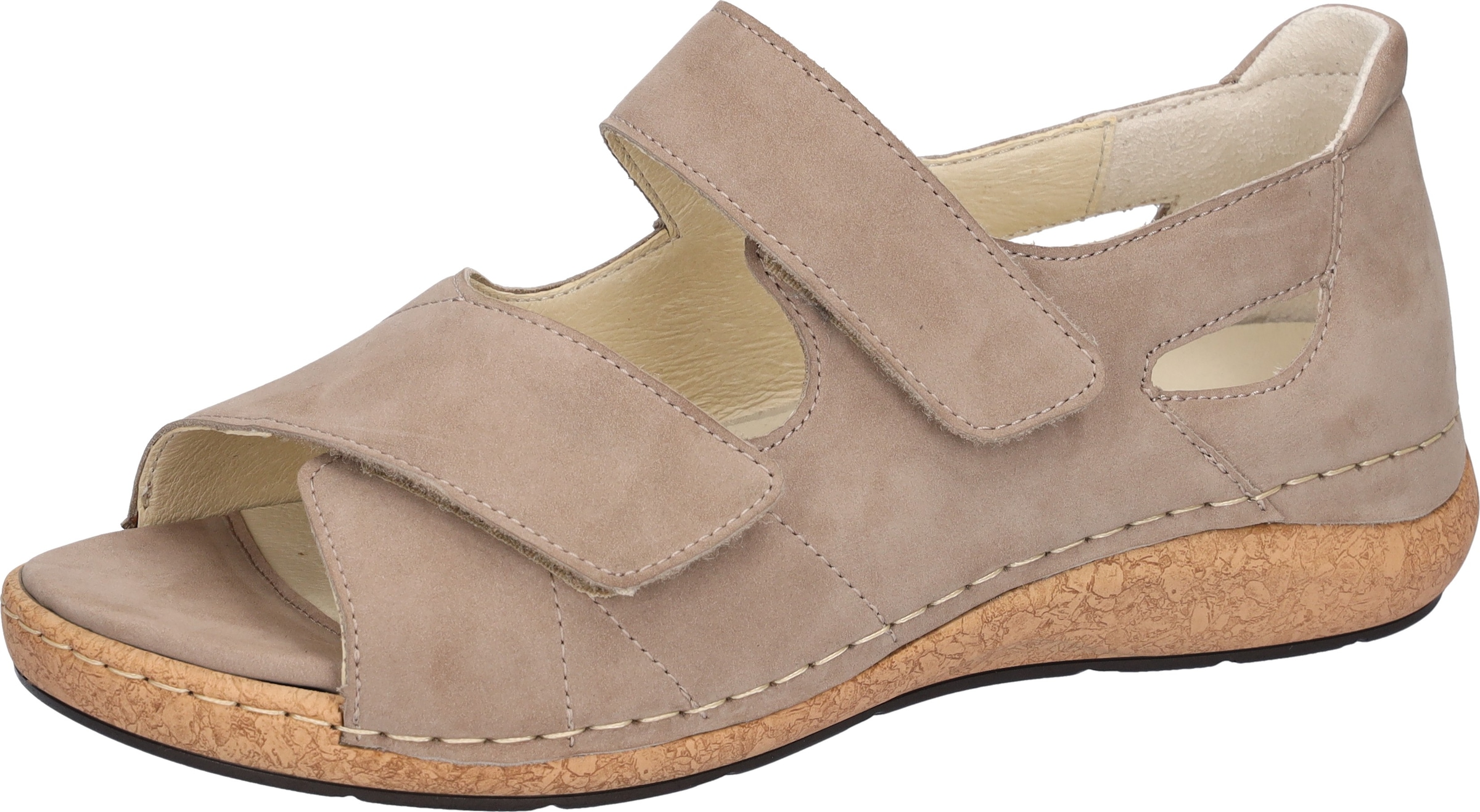 Image of Waldläufer Sandale "K-Heliett", Sommerschuh, Sandalette, Keilabsatz, in Komfortweite K (= extraweit)