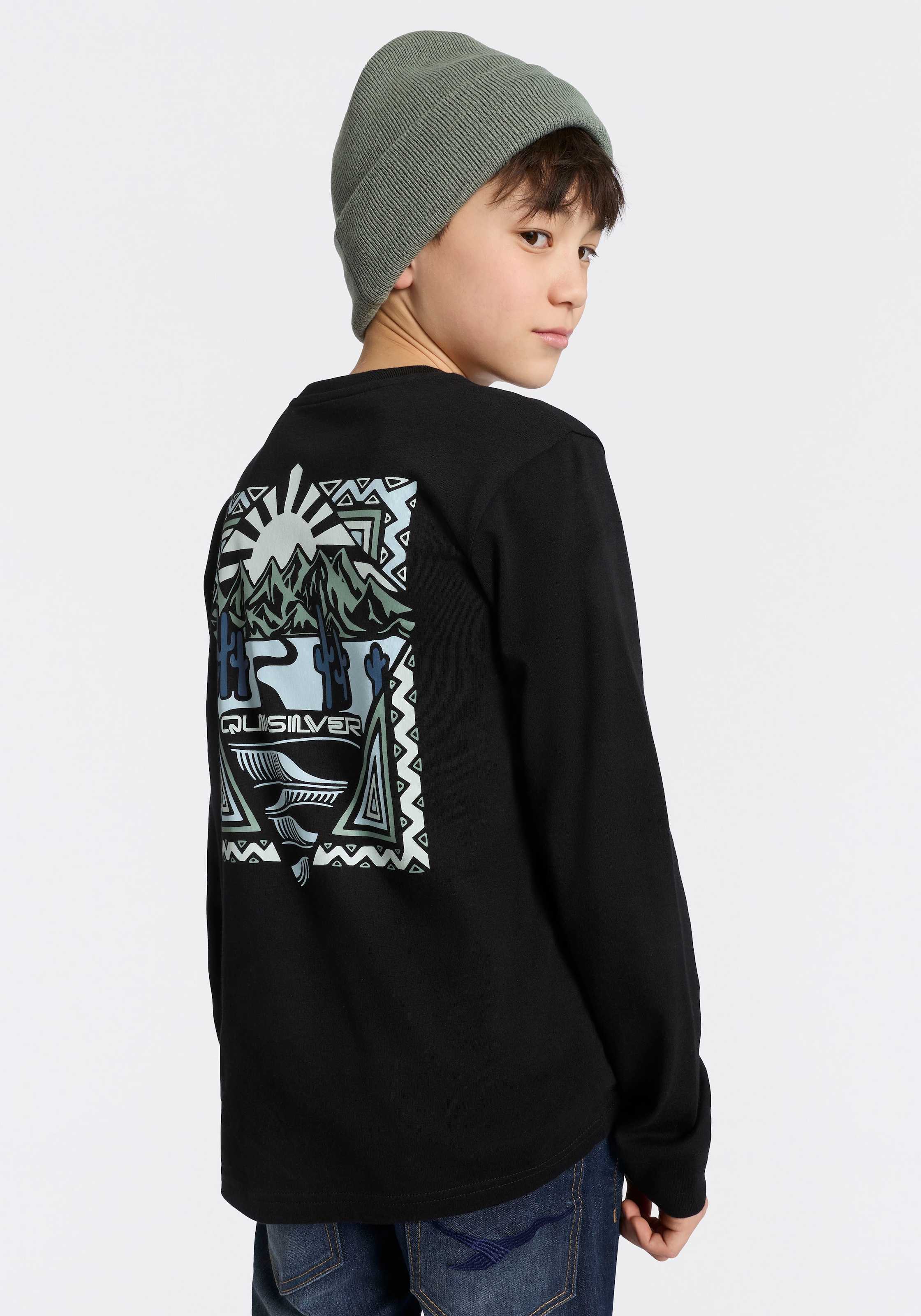 Quiksilver T-shirt à manches longues »DESERT WAV TWIST TIDE LS PAK Y« 2 für vielseitige Aktivitäten, Rundhalsausschnitt, sportlicher Stil