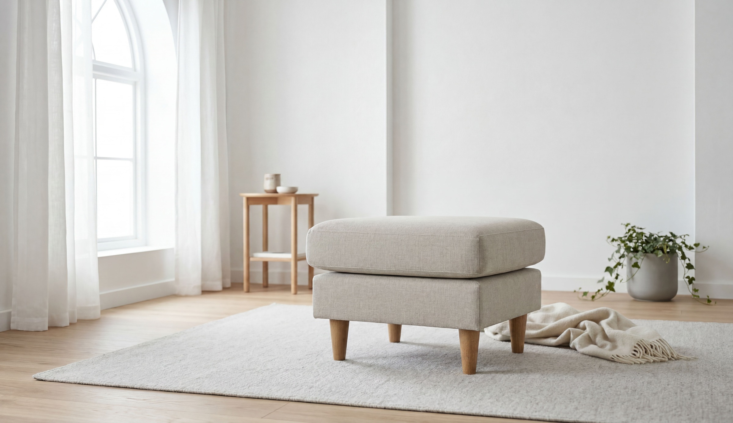 Image of GOODproduct Polsterhocker "Tvinno" im skandinavischen Stil