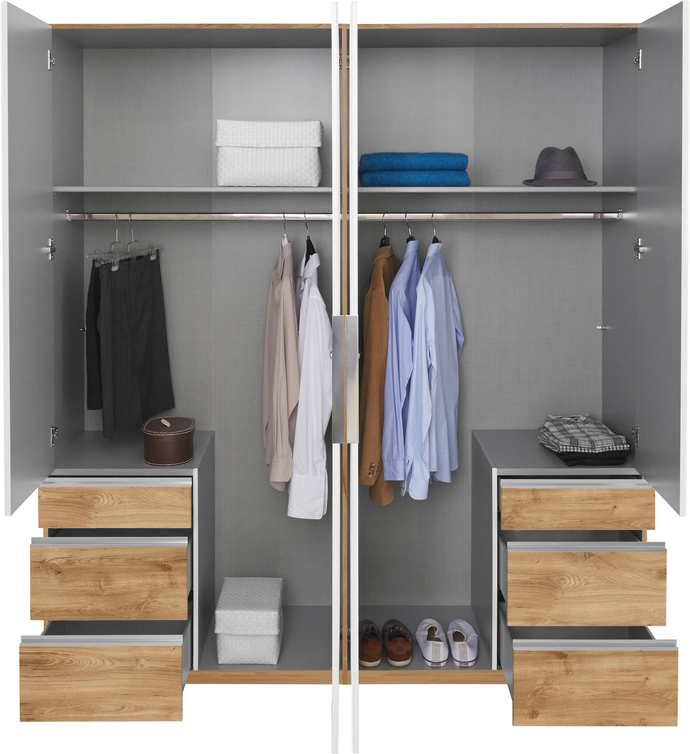 Wimex Kleiderschrank »Level by fresh to go«, mit Glas-und Spiegeltüren