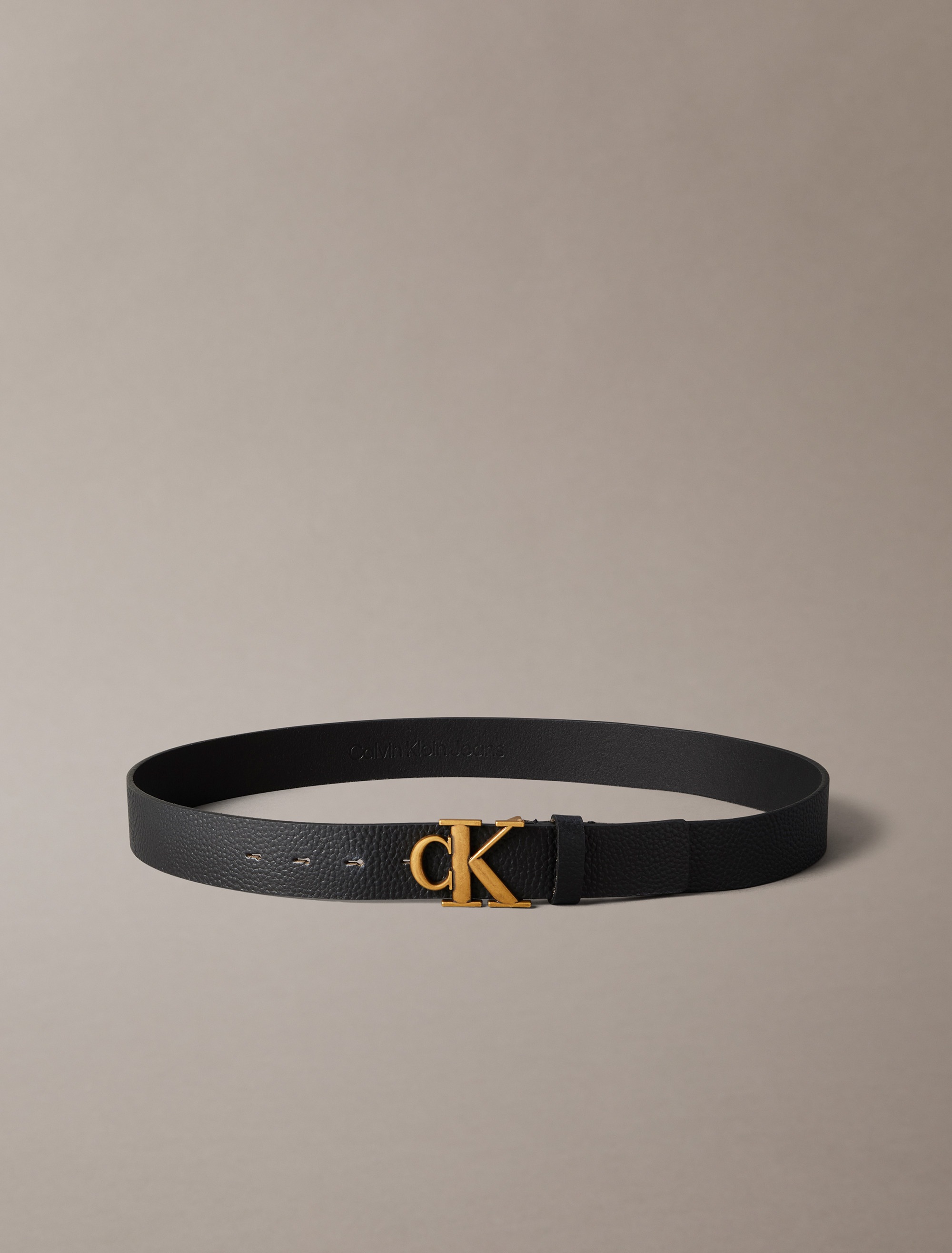 Calvin Klein Jeans Ledergürtel »MONOGRAM BUCKLE FIXED BELT 35MM«