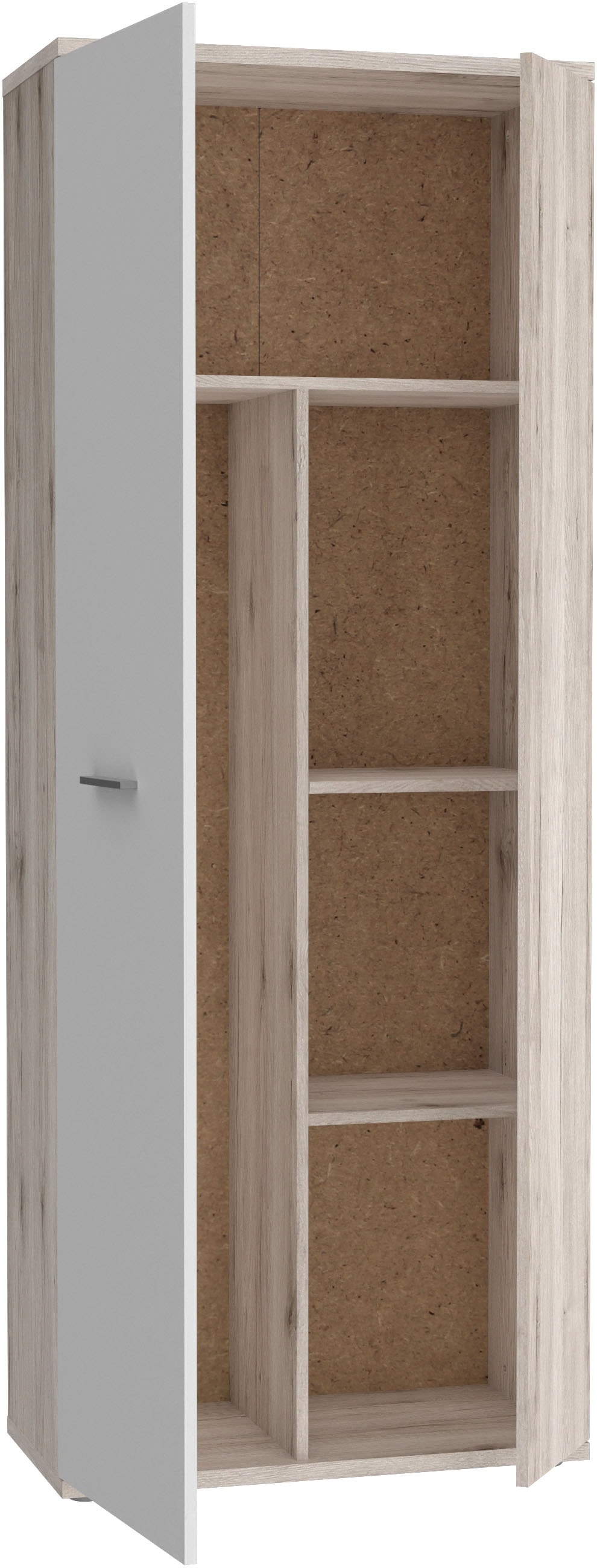 FORTE Mehrzweckschrank »Platzsparend und kompakt, Stauraum« B/H/T 68,9/179,1/34,8 cm