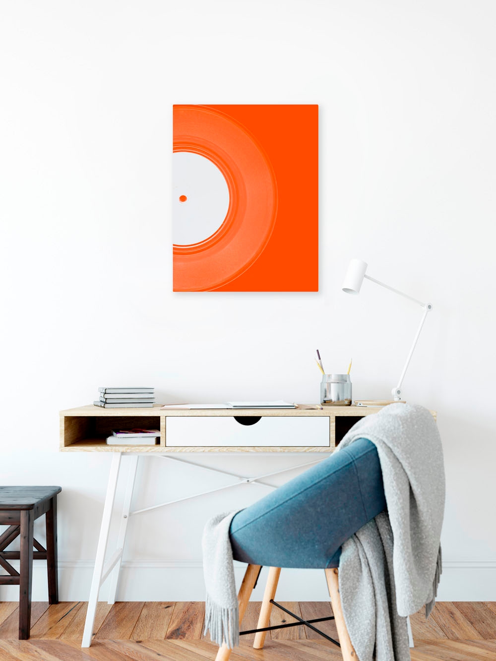 Image of Komar Leinwandbild "White Vinyl - Grösse 30 x 40 cm" Natur 1 Stk. tlg. Keilrahmenbild mi Echtholzrahmen