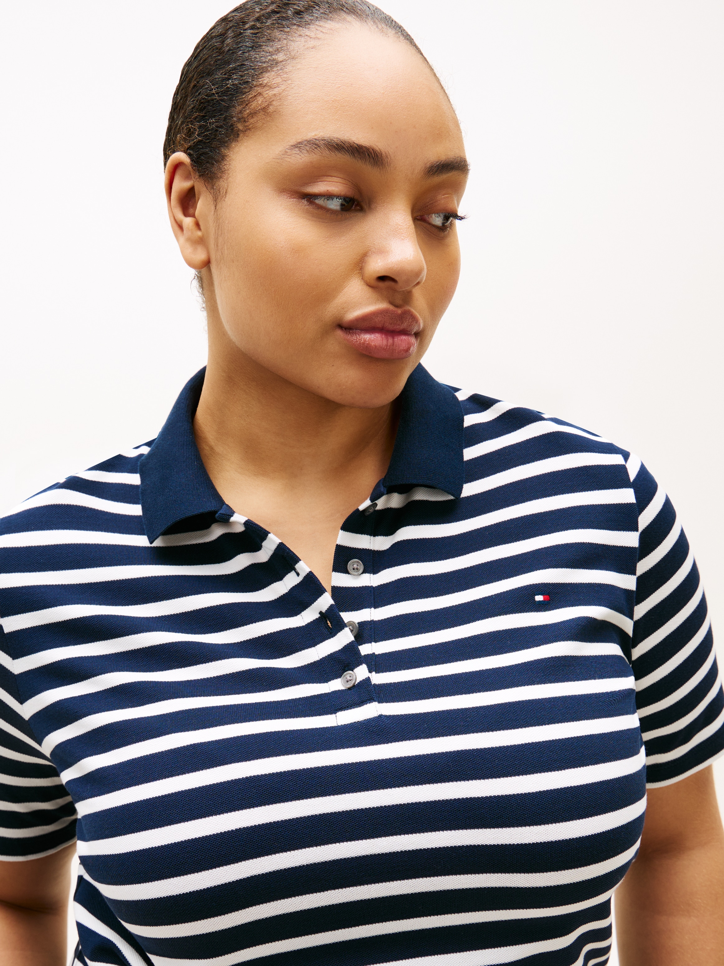 Tommy Hilfiger Curve Polo »CRV 1985 REG PIQUE POLO SS« in grossen Grössen, Piqué-Qualität