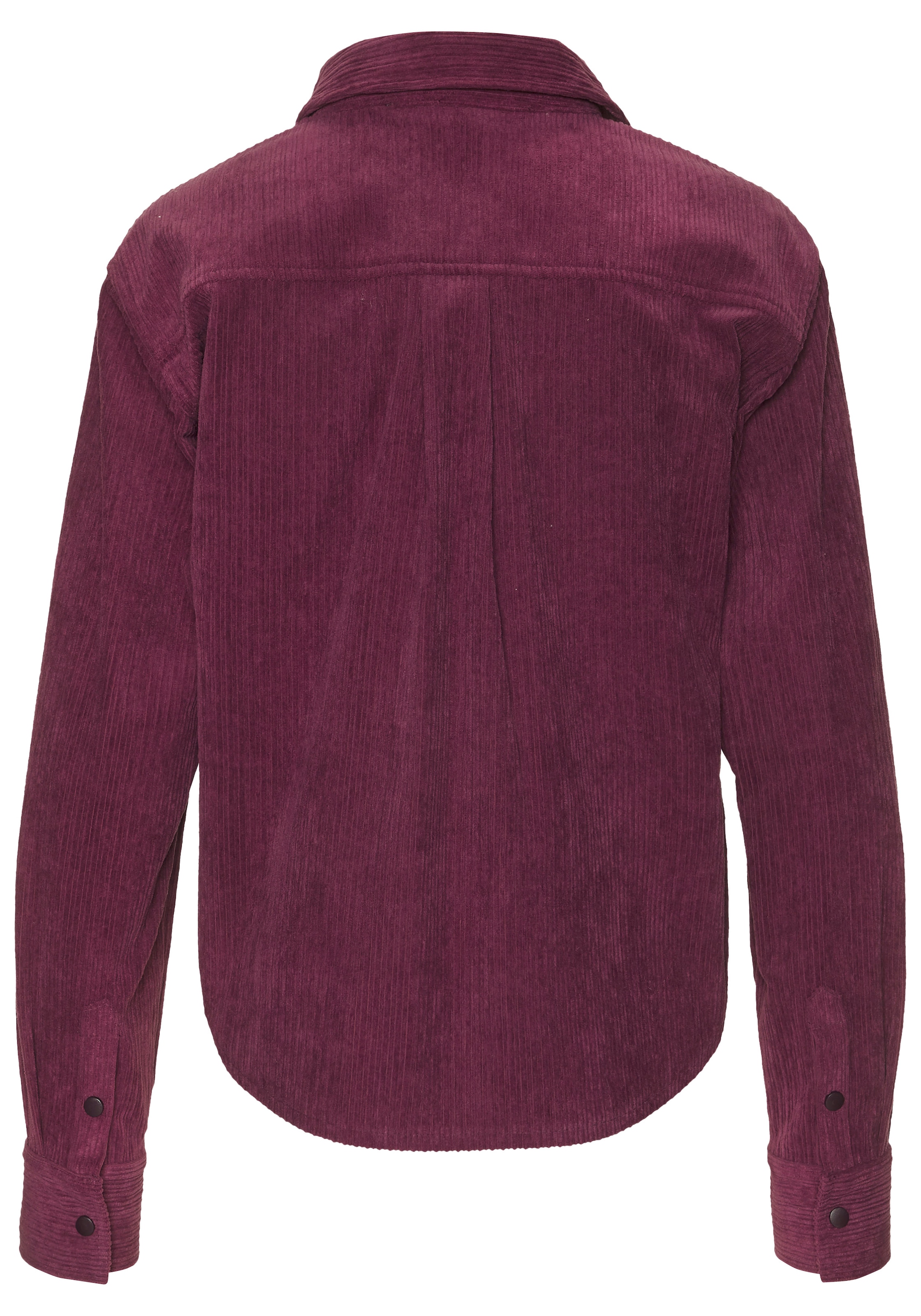 Buffalo Hemdbluse aus weicher Cordqualität mit modischem Blusenkragen