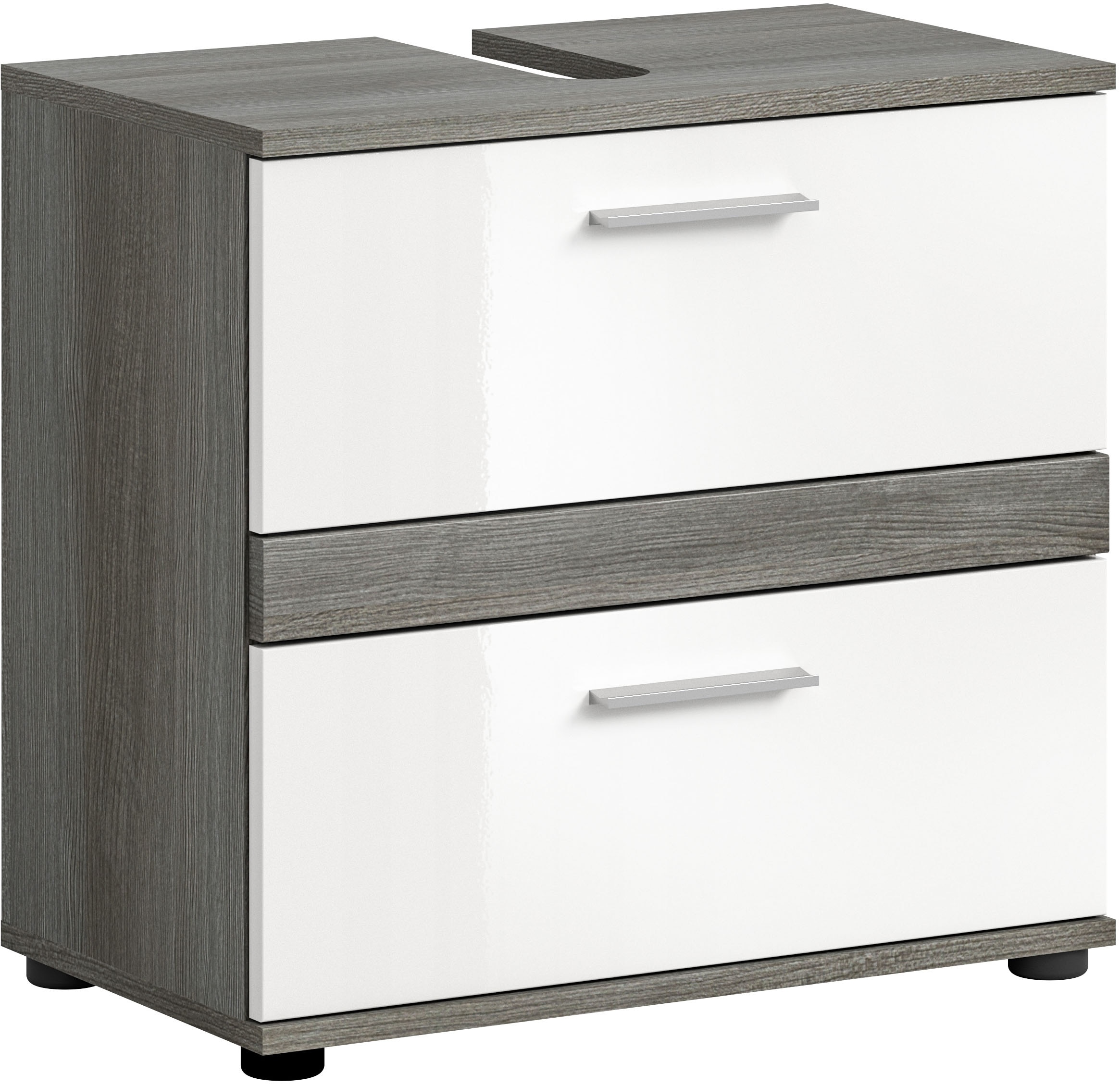 Image of welltime Waschbeckenunterschrank "LUCCA, Breite 60 cm, 2 Schubkästen, hochwertige MDF Front" Badschrank, Bad-Möbel, Badezimmer