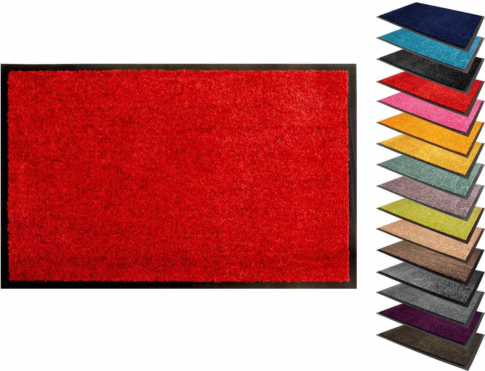 Primaflor-Ideen in Textil Fussmatte »Schmutzfangmatte CLEAN PRO, Made in Belgium«, rechteckig, 8 mm Höhe, Uni-Farben, UV-beständig, strapazierfähig, waschbar