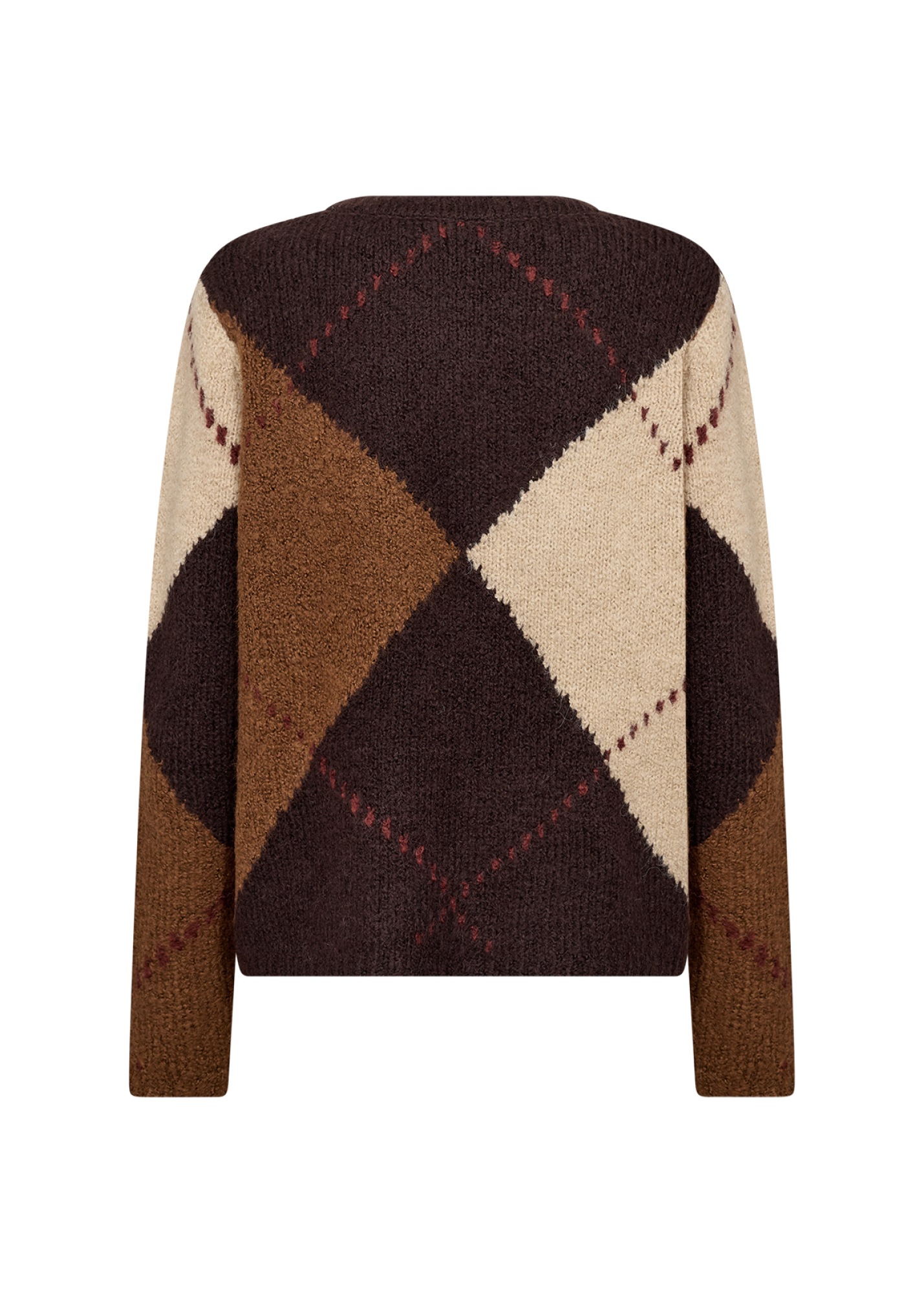 soyaconcept Pull en tricot »SC-HACER 2 - YD« Materialmix, mit Argyl Strickmuster