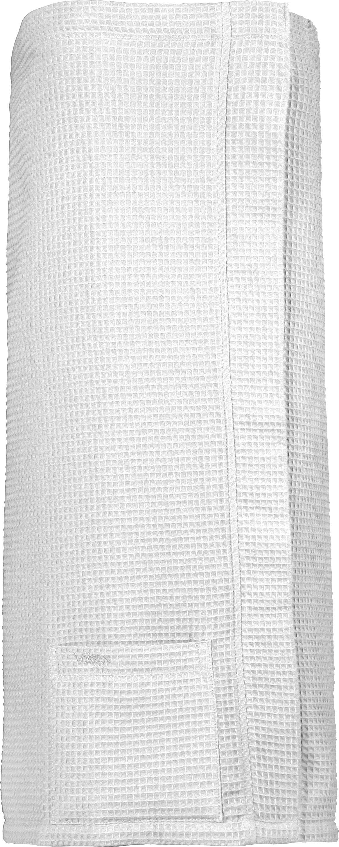 Image of Vossen Kilt "Well-L, ideal für Sauna & Spa" 1 Stk. Saunakilt für Damen, Waffelpiqué-Struktur, reine Baumwolle, Knöpfe