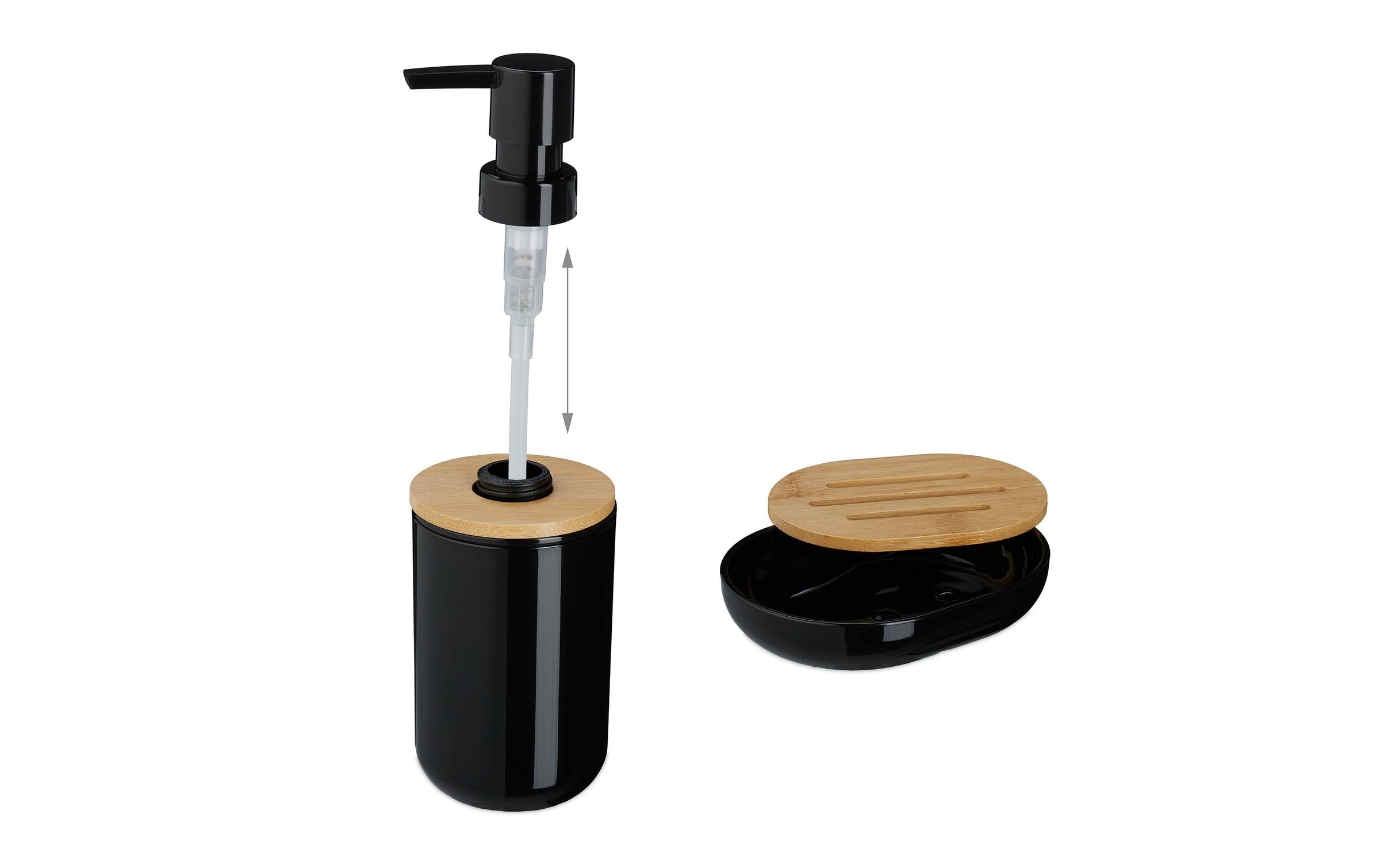 relaxdays Set d'accessoires de salle de bain »7-teilig«