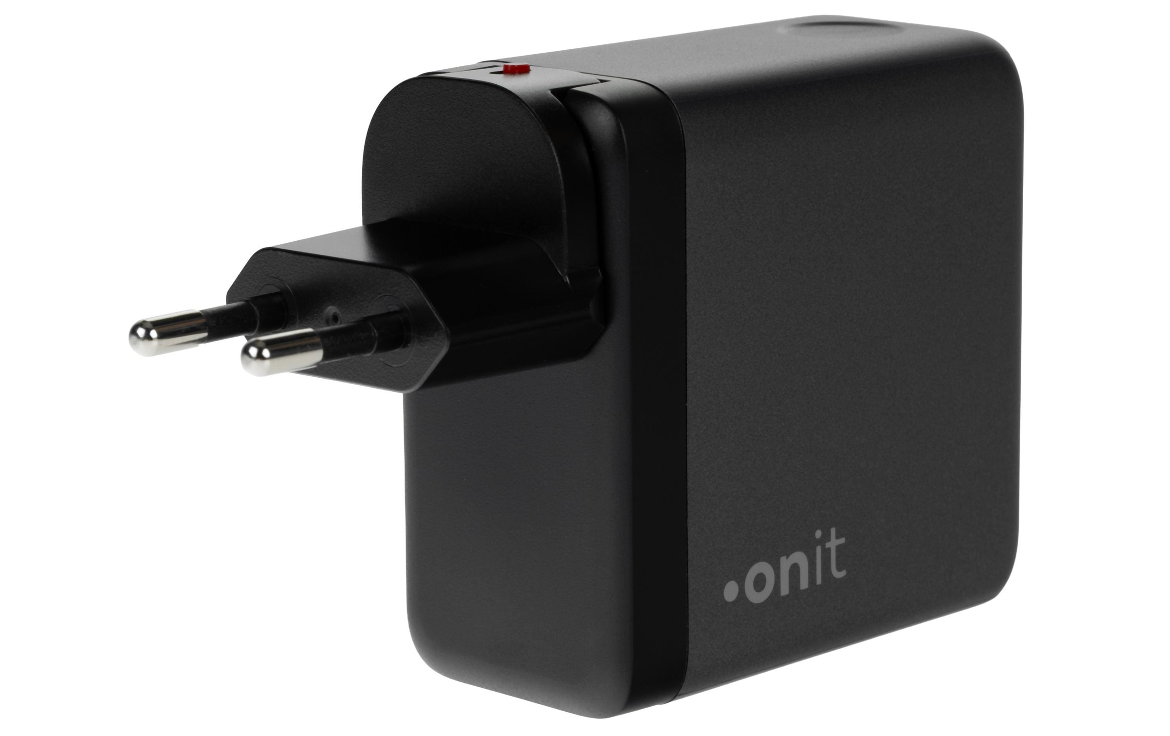 onit Chargeur USB »Travel 2C1A 100 W GaN« Chargeur de voyage avec adaptateurs interchangeables pour utilisation mondiale