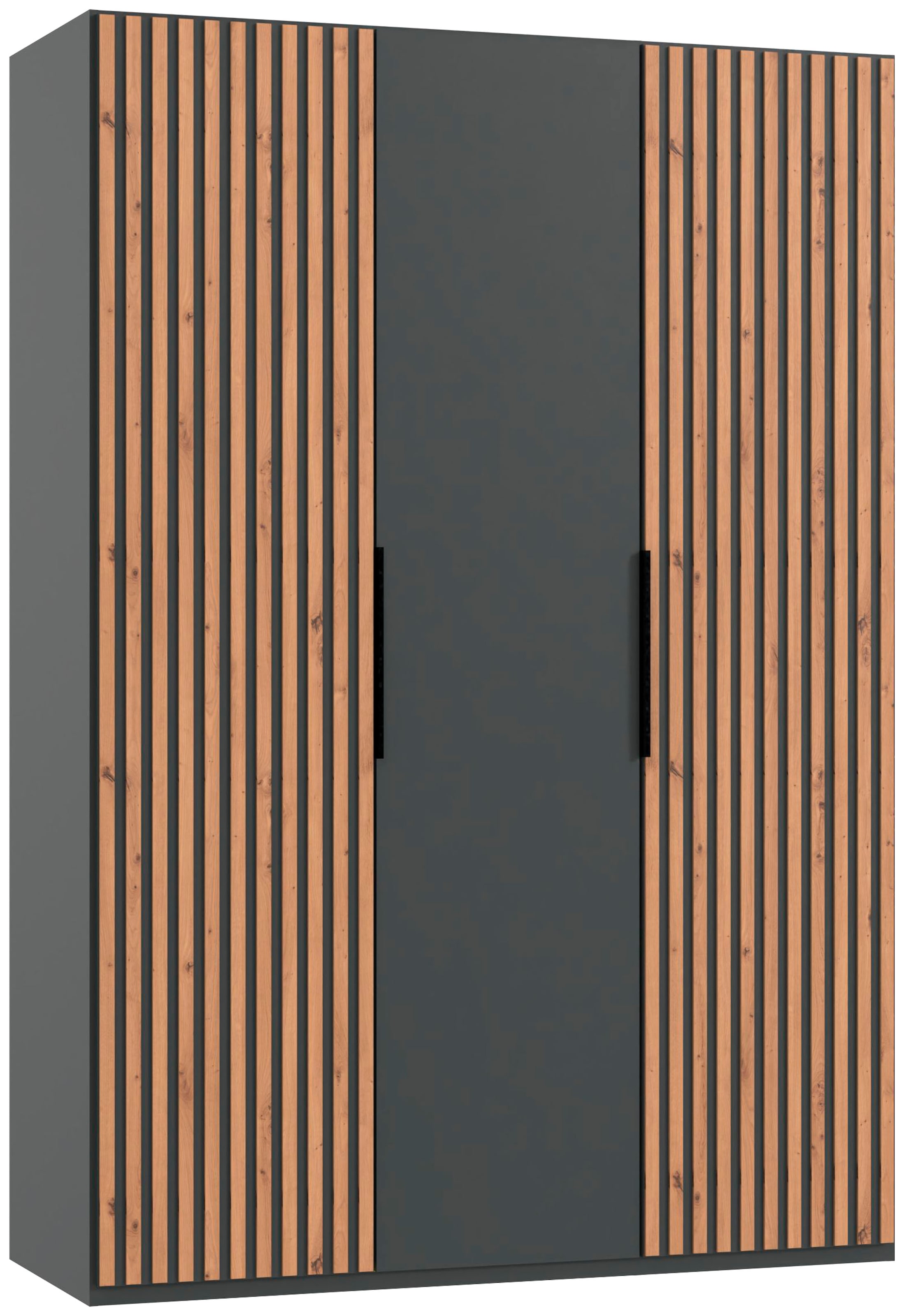 Wimex Drehtürenschrank »Andorra by fresh to go« Mit 3D-Leisten für Akustikpaneel-Optik