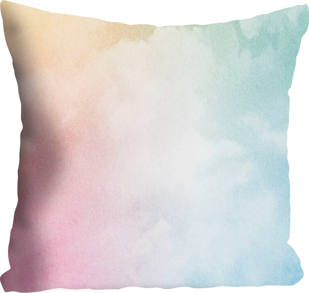 queence Dekokissen »Marvin« Kissenhülle,Pastellfarbtöne,Sanft,Beruhigend,Zart,Weiche Farben