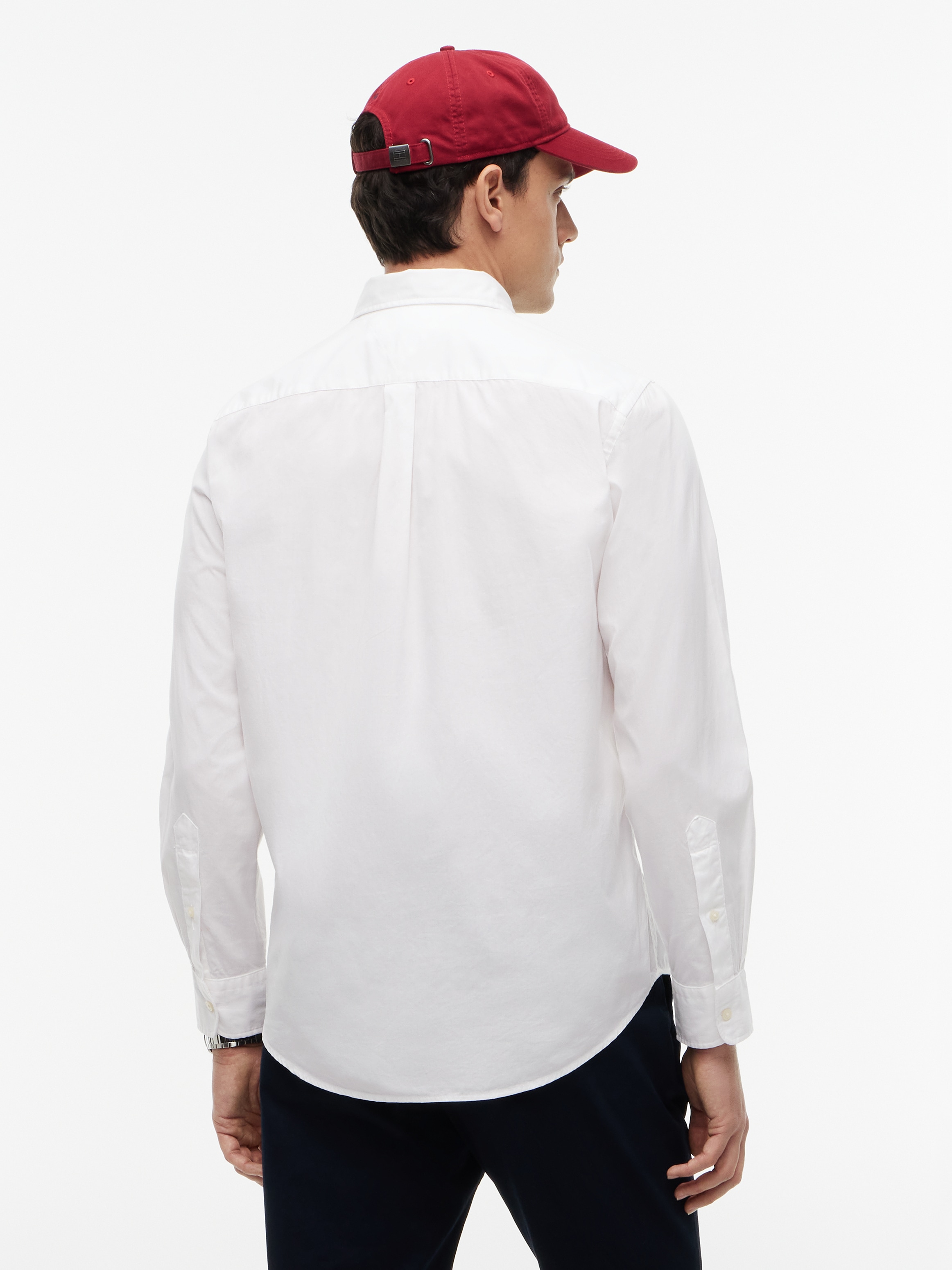 Tommy Hilfiger Chemise à manches longues »CORE FLEX POPLIN SOLID Regular Fit SHIRT« Coupe droite coton extensible